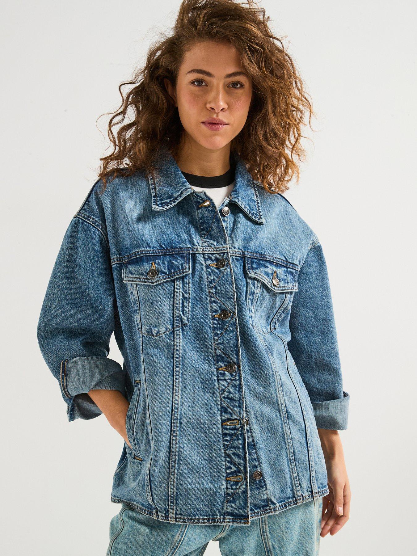 hugo-icon-tie-waist-denim-jacket-bluefront