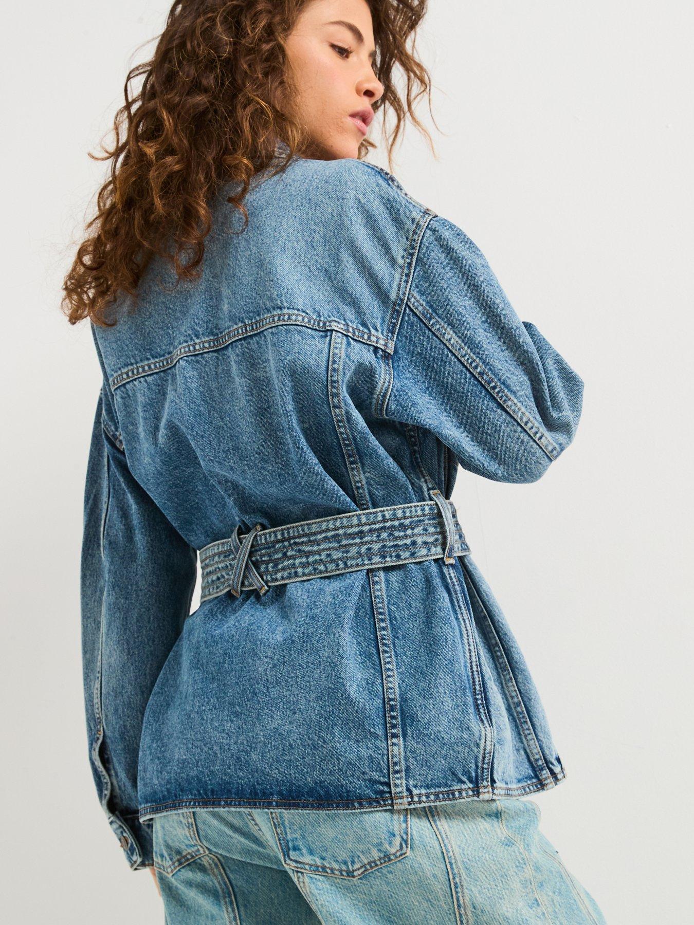 hugo-icon-tie-waist-denim-jacket-bluestillFront