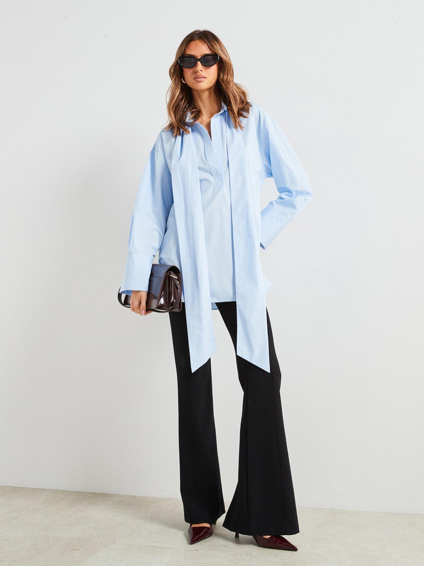 mango-premium-chiffon-tie-neck-shirt-blueback