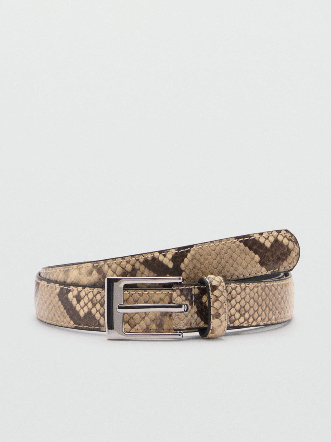 mango-snake-print-buckle-belt