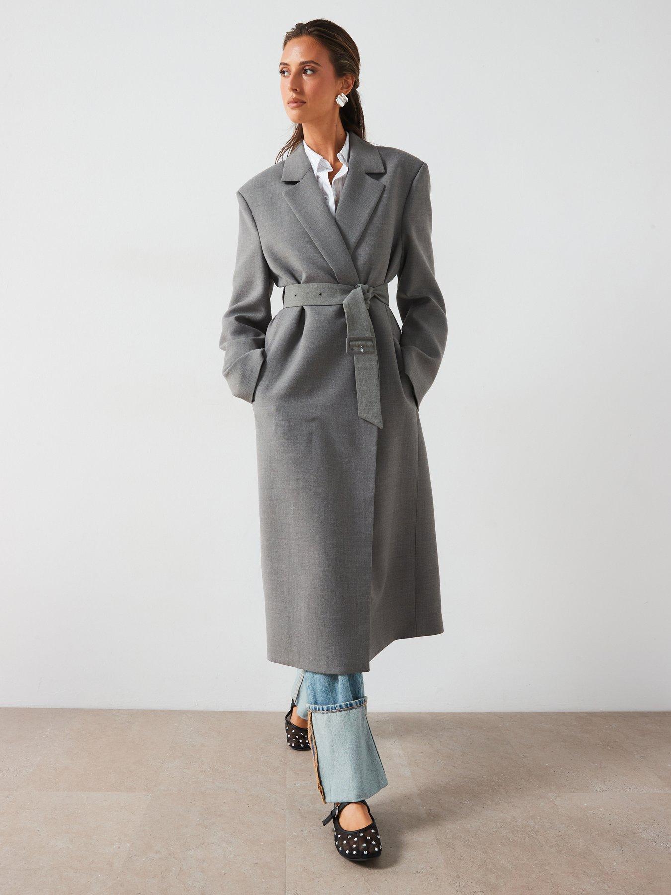 mango-premium-belted-double-breasted-coat-grey