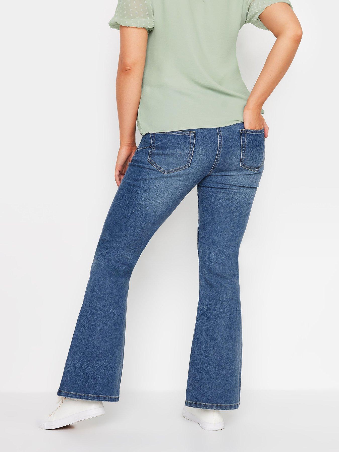 mco-petite-bootcut-belt-loops-jeans-bluestillFront