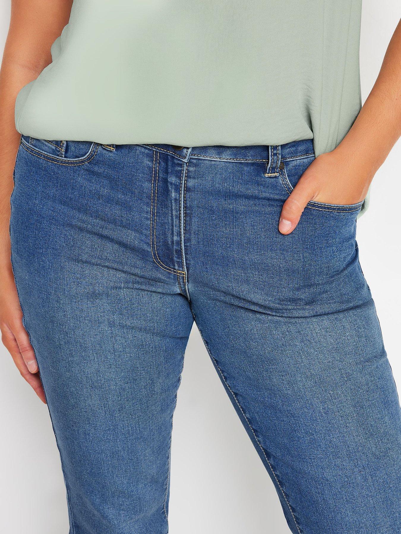 mco-petite-bootcut-belt-loops-jeans-blueoutfit