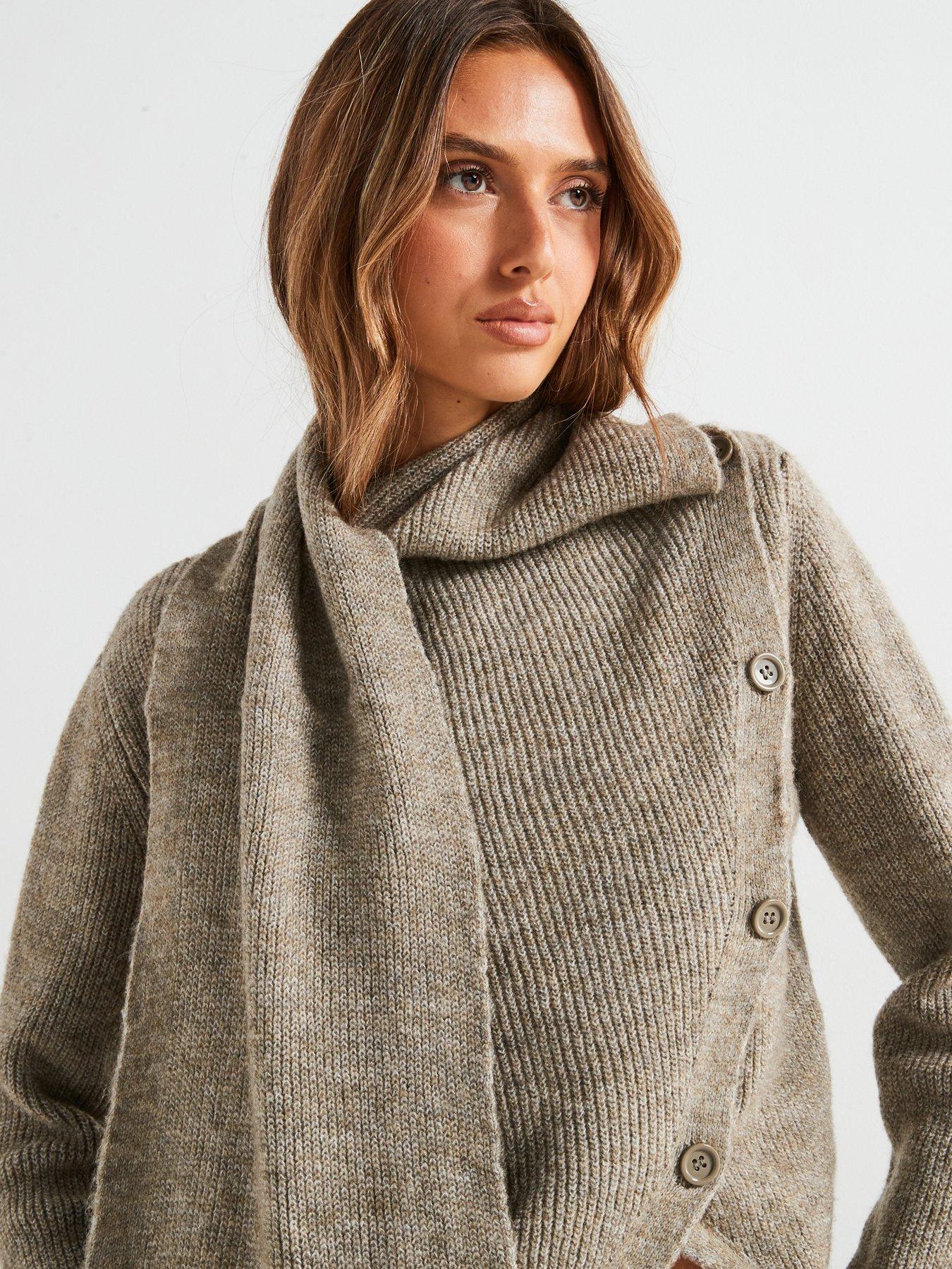 mango-sweater-with-scarf-and-buttons-greendetail