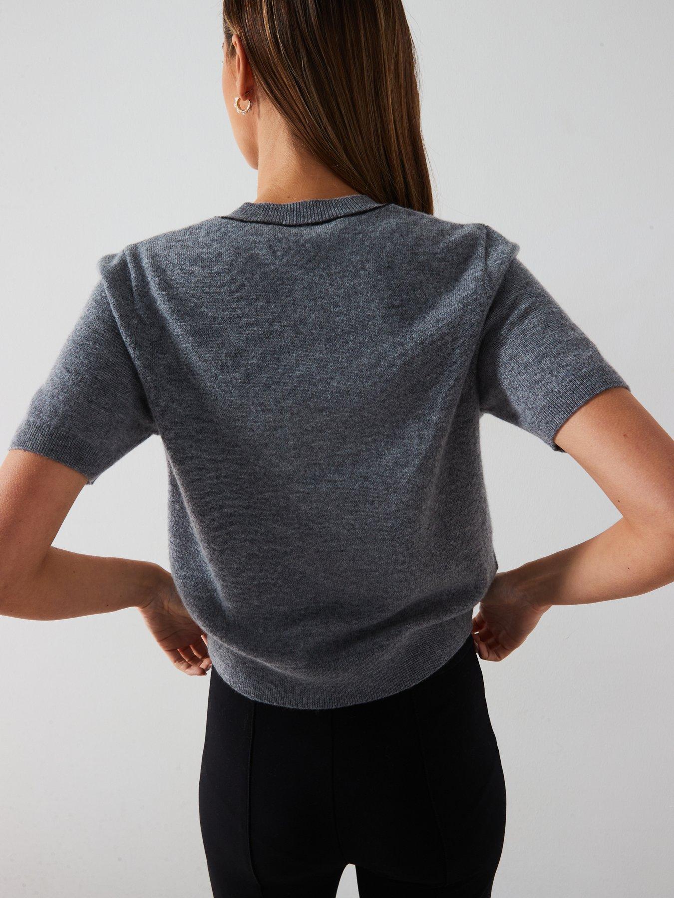 mango-knitted-short-sleeved-top-greystillFront