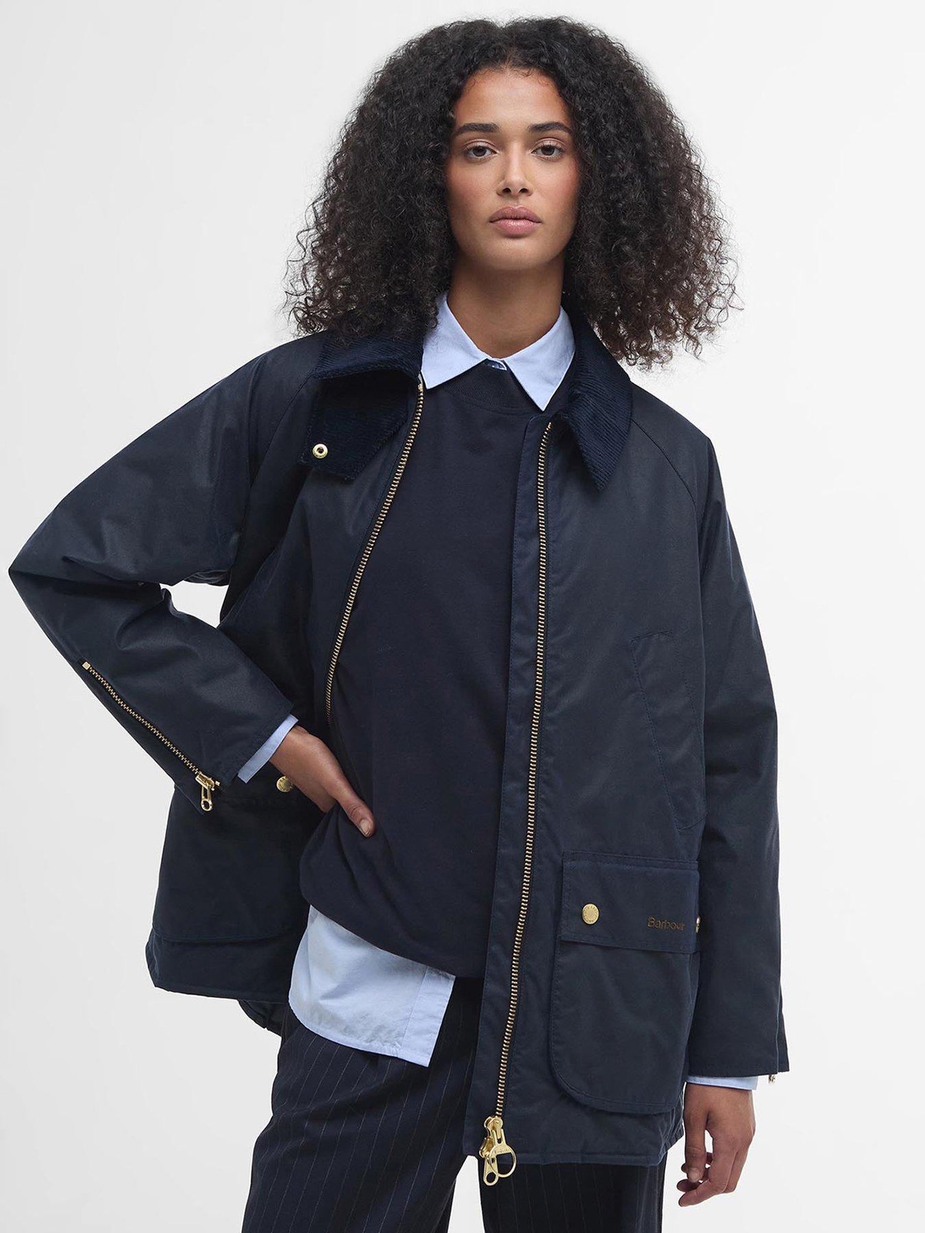 barbour-esther-wax-jacket-navy