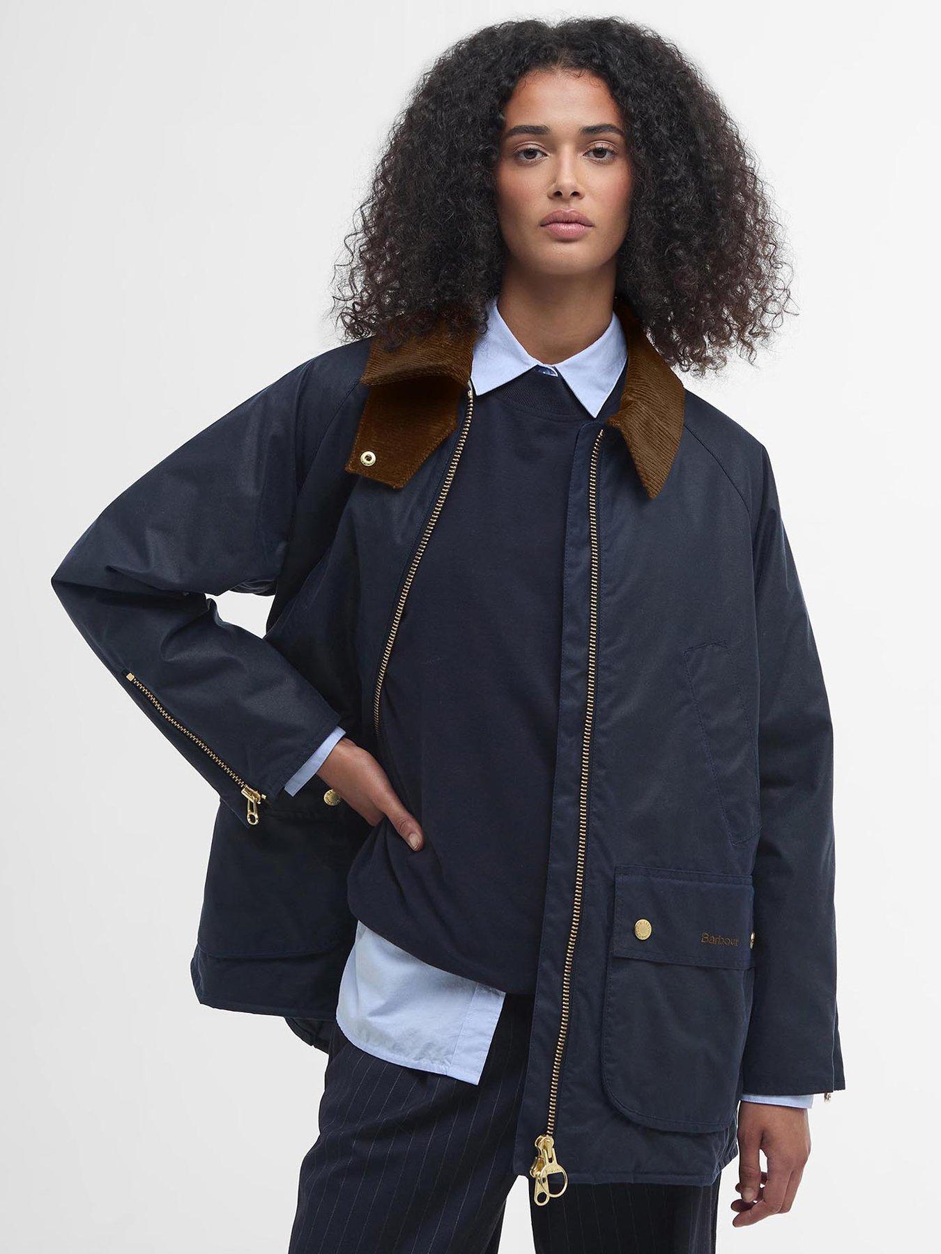 undefined Esther Wax Jacket - Navy