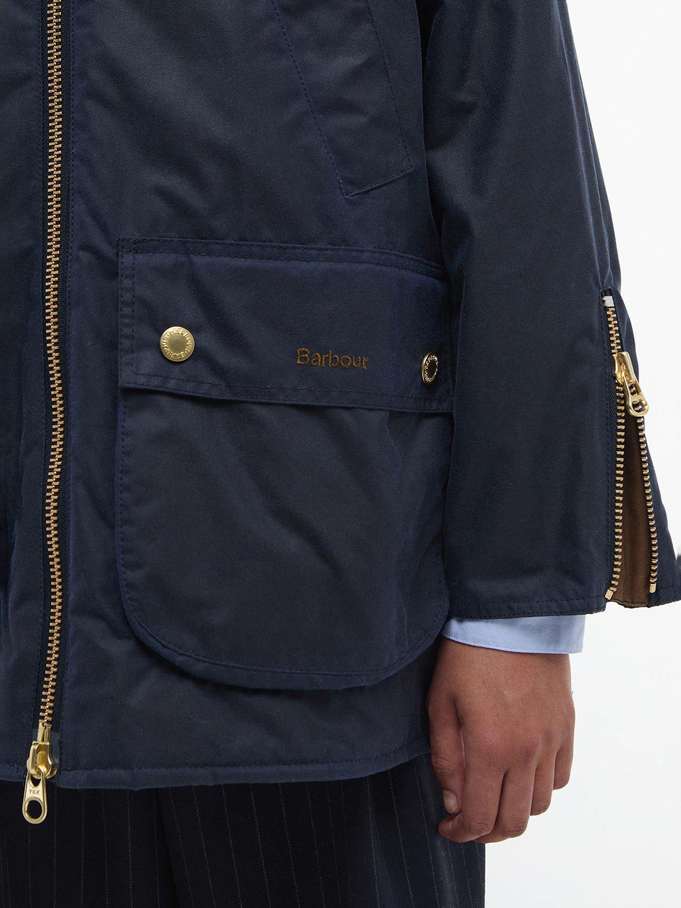 barbour-esther-wax-jacket-navydetail