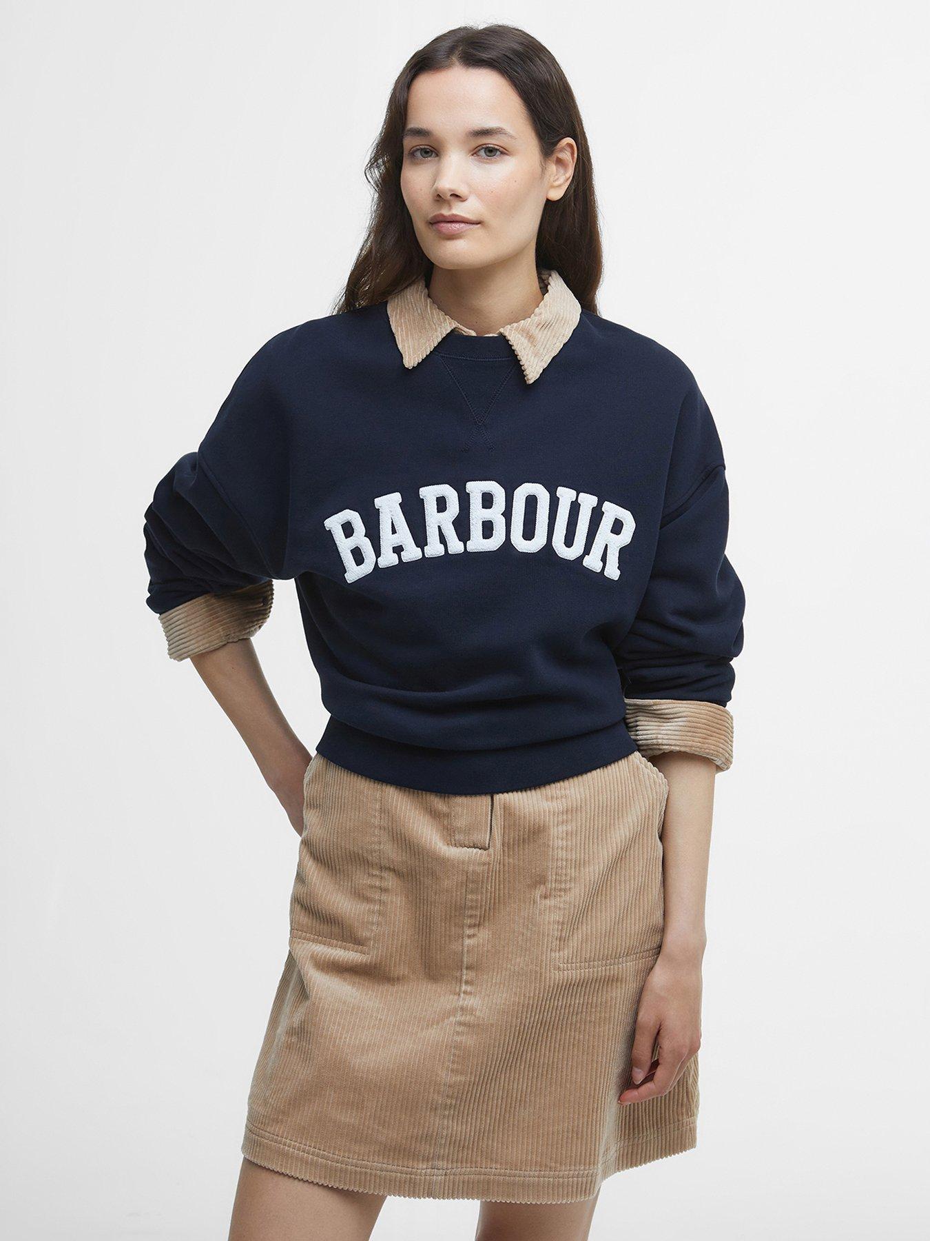 barbour-silverdale-sweatshirt-navyfront