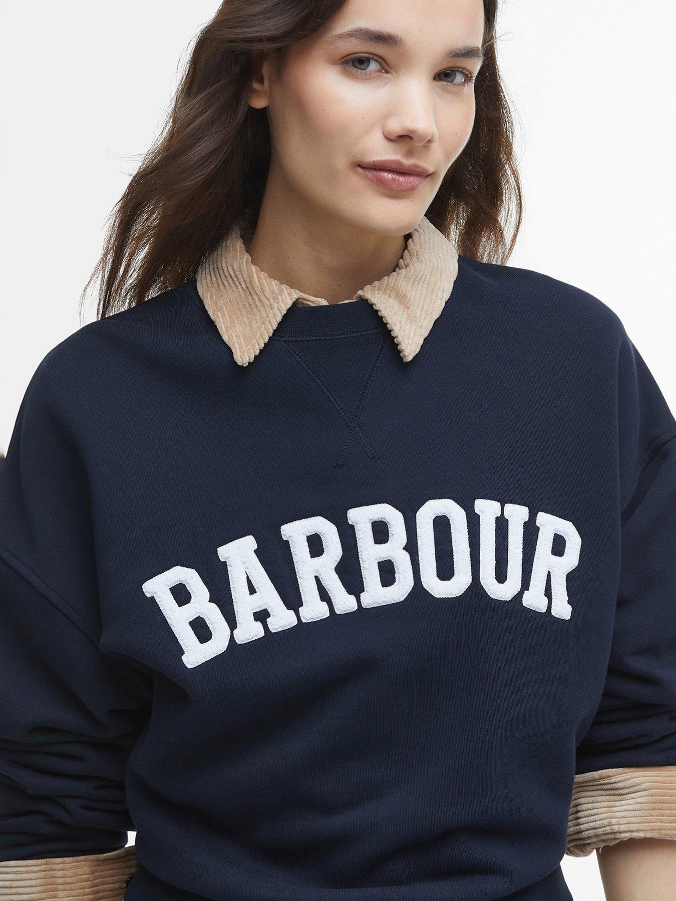 barbour-silverdale-sweatshirt-navyoutfit