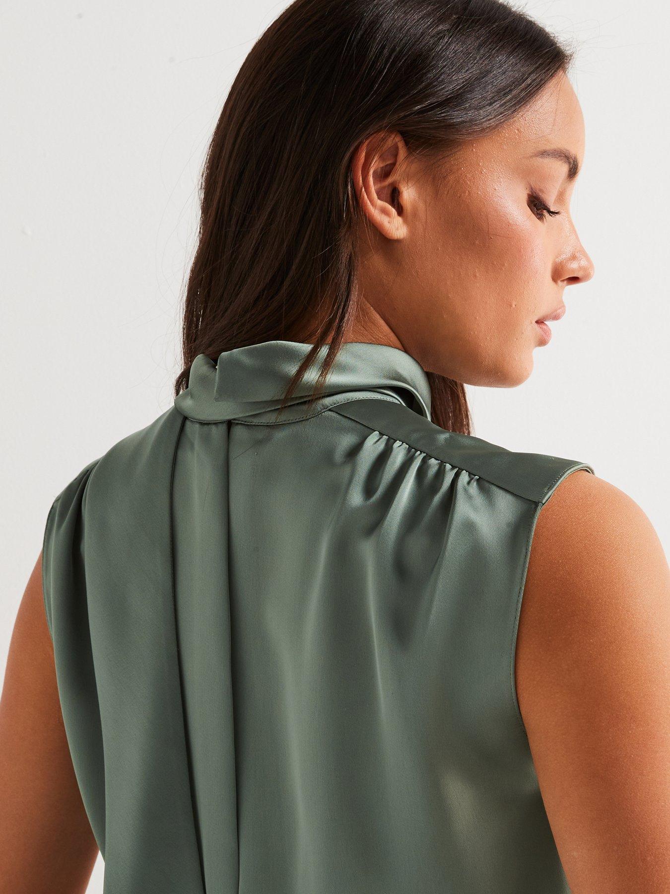 hugo-canile-tie-open-back-top-greendetail