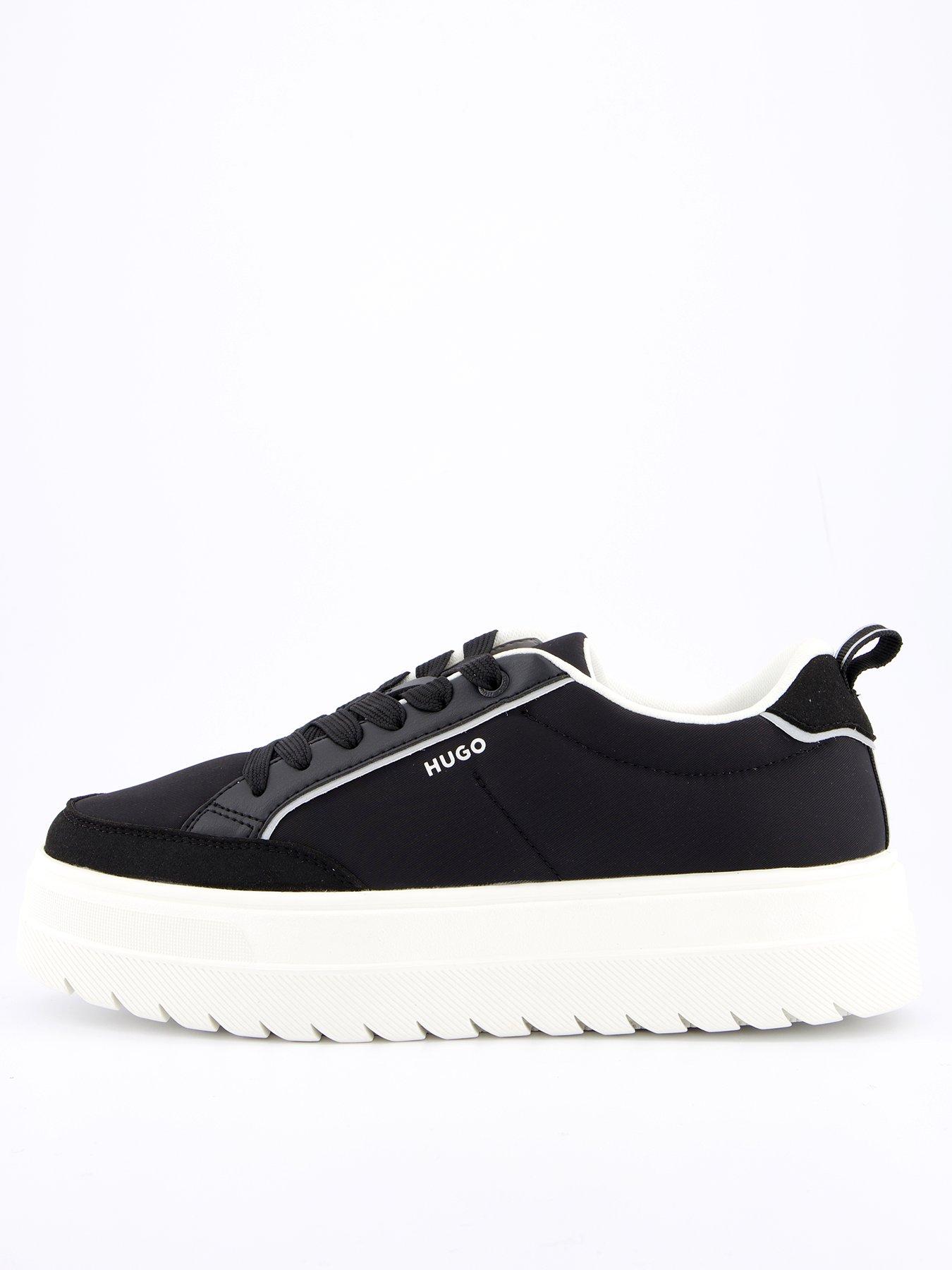 Image 1 of 7 of HUGO Lyssa Tennis Trainers - Black