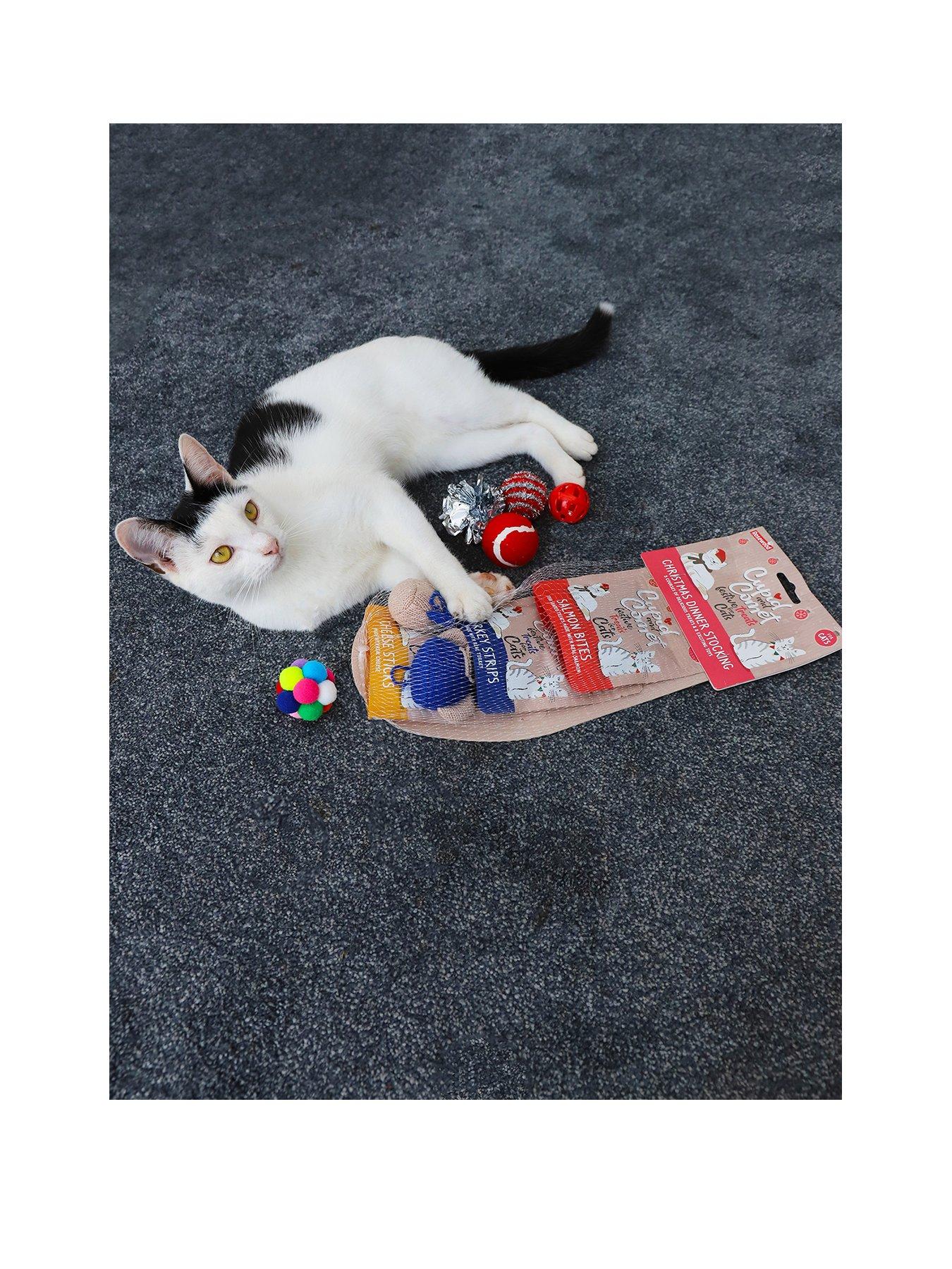 rosewood-christmas-dinner-cat-stocking-amp-festive-cat-balls-toy-bundlestillFront