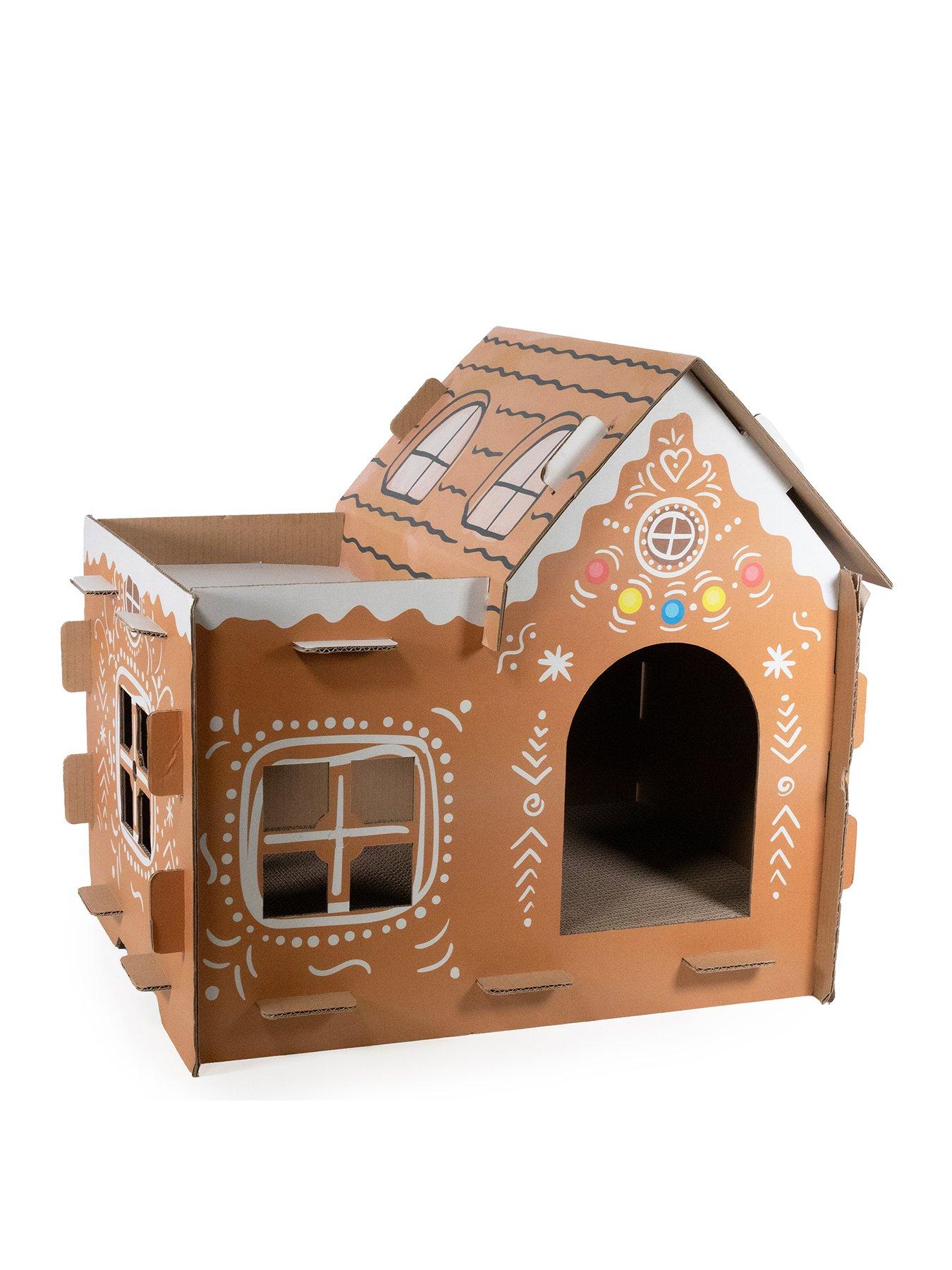 rosewood-build-your-own-cardboard-gingerbread-house-cat-scratcherstillFront