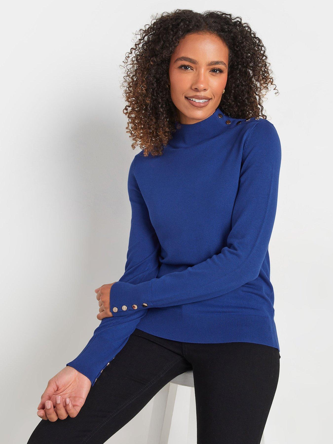 mco-button-detail-turtle-neck-jumper-blue