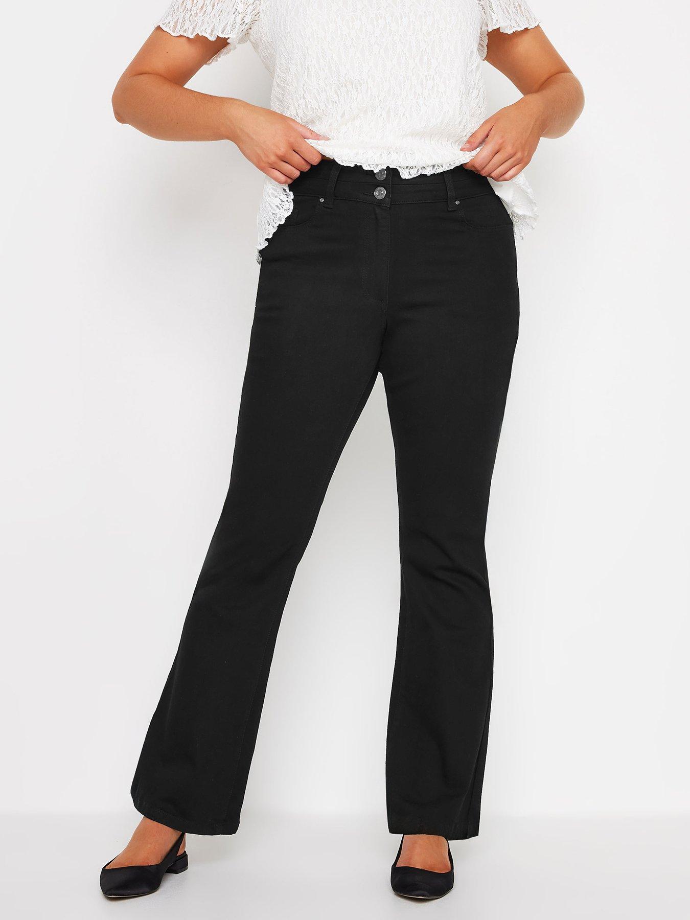 undefined Lift And Shape Flared Jean - Black