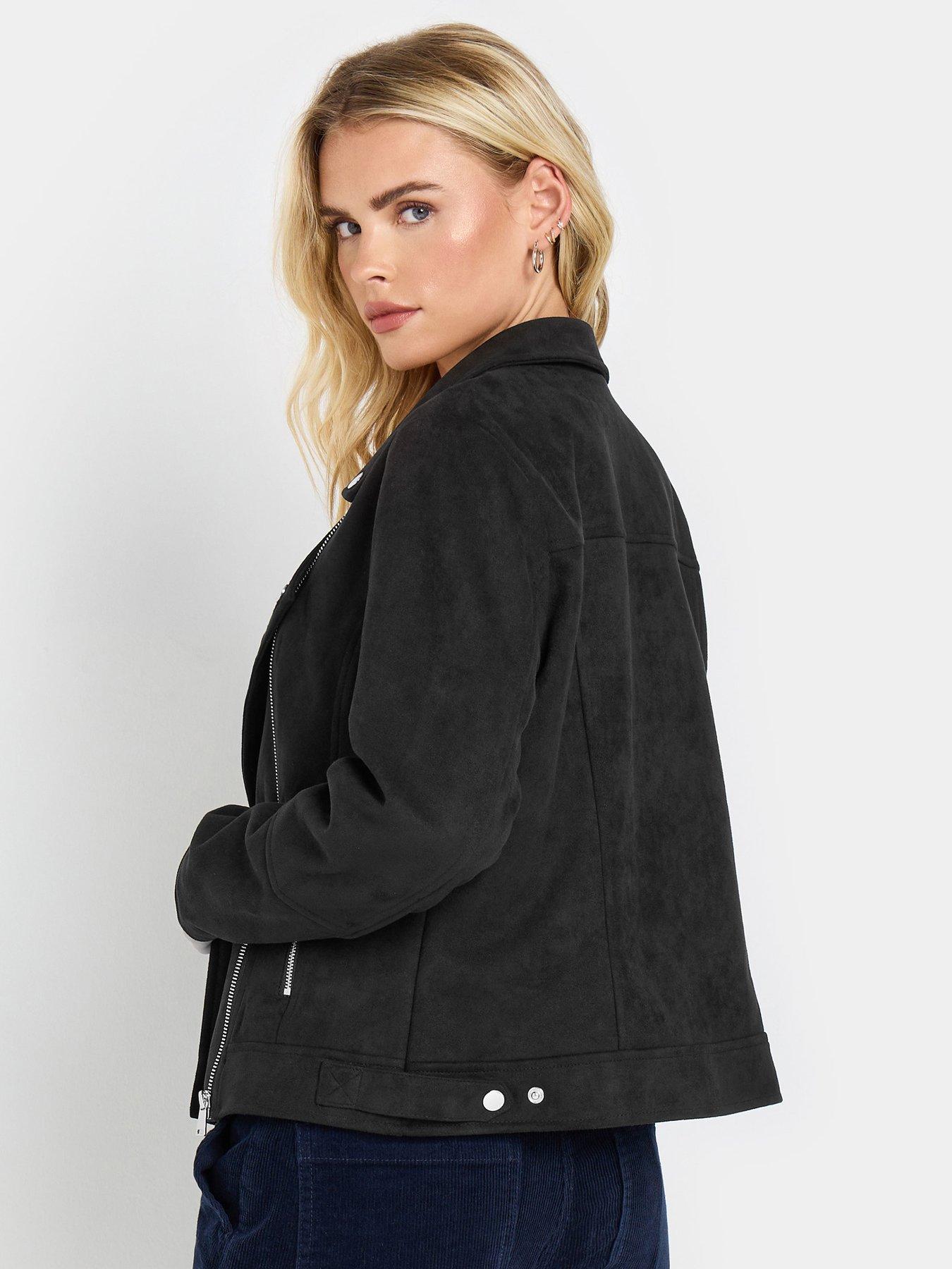 mco-petite-suede-biker-jacket-blackstillFront