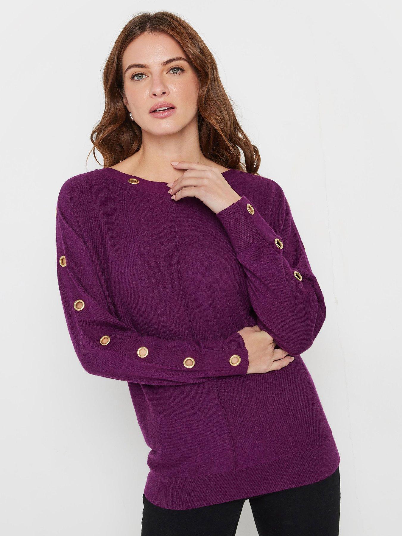 mco-batwing-eyelet-jumper-purple