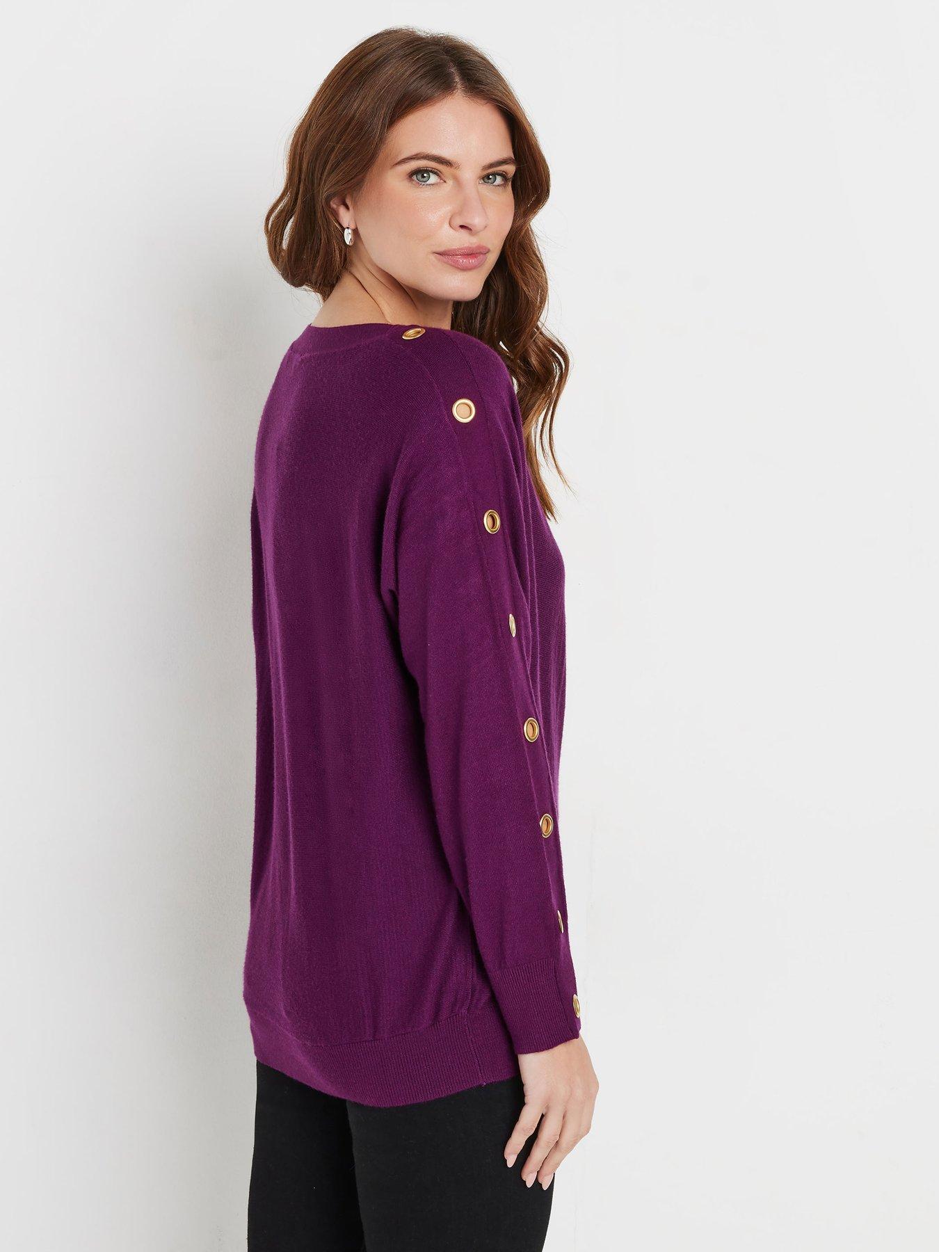 mco-batwing-eyelet-jumper-purplestillFront