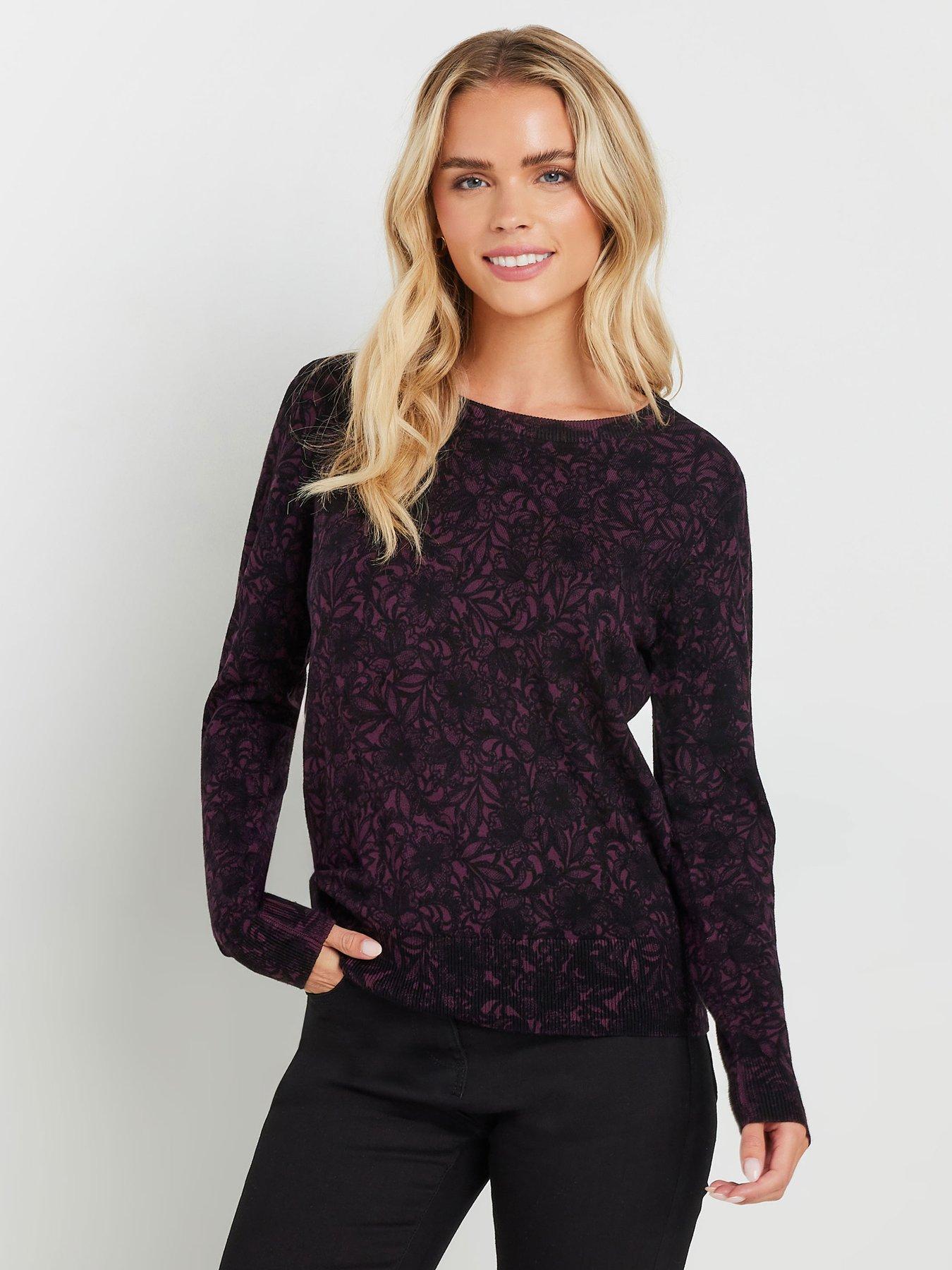 mco-petite-lace-crew-neck-jumper