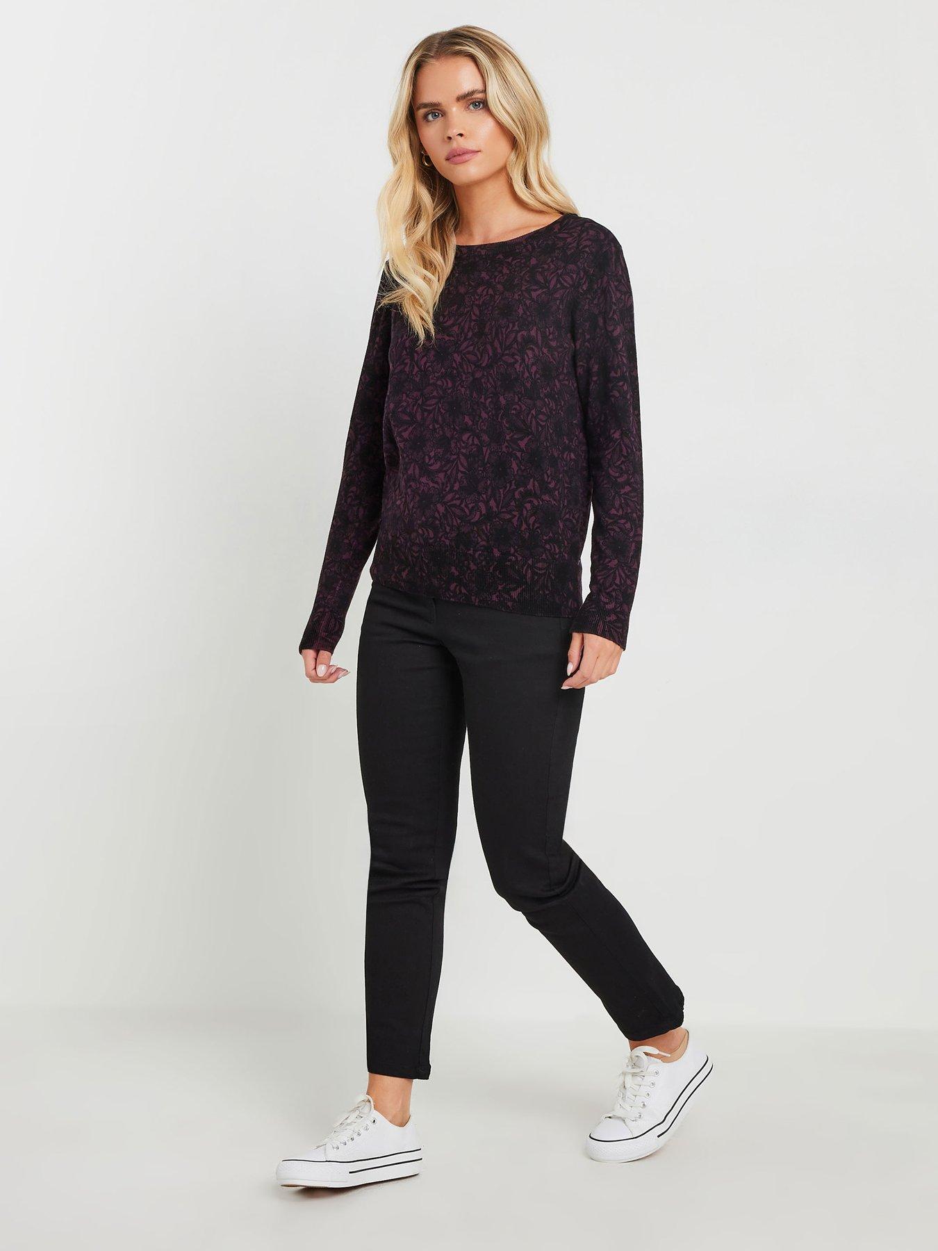 mco-petite-lace-crew-neck-jumperback