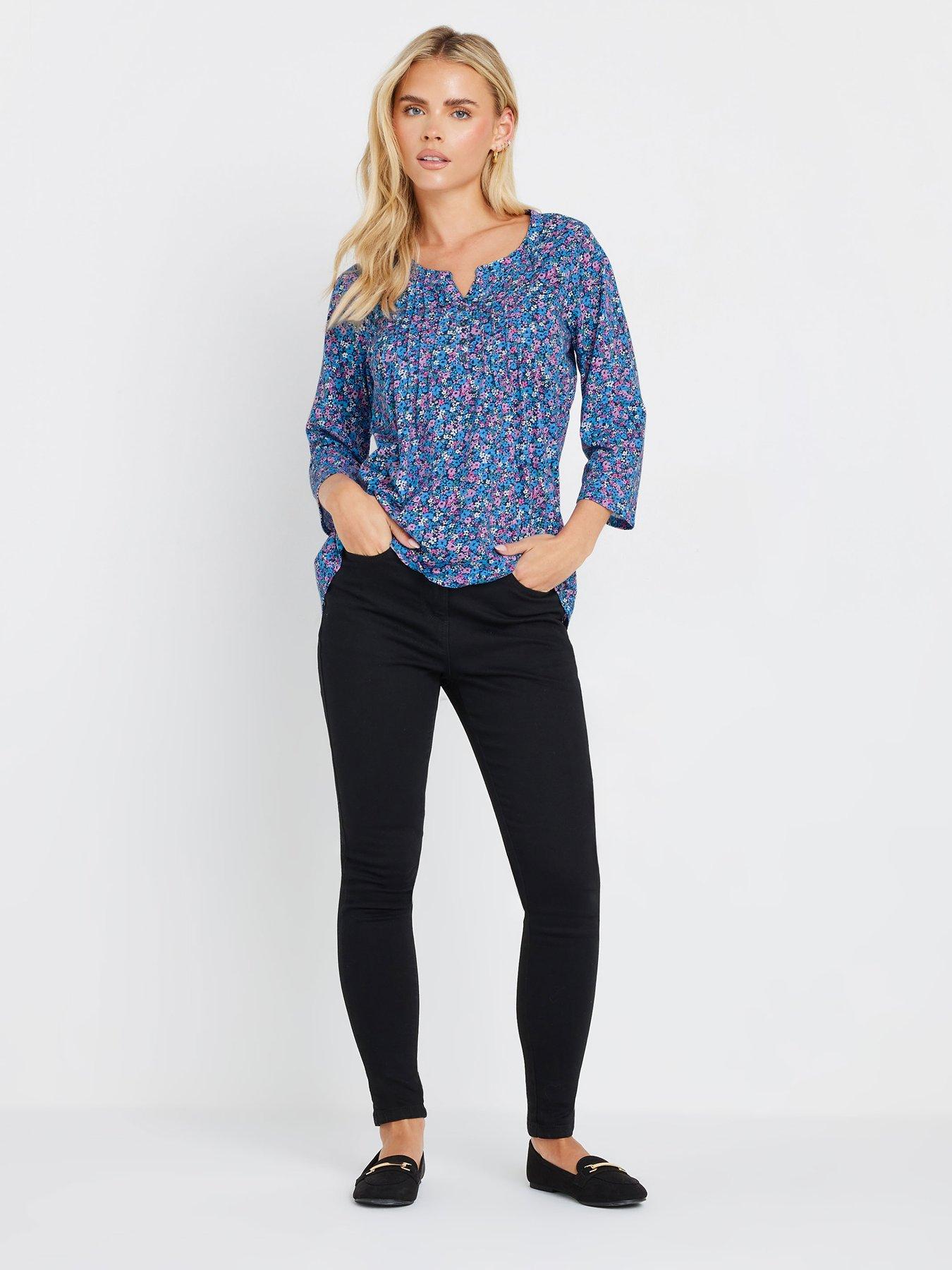 mco-petite-34-sleeve-top-pinkback