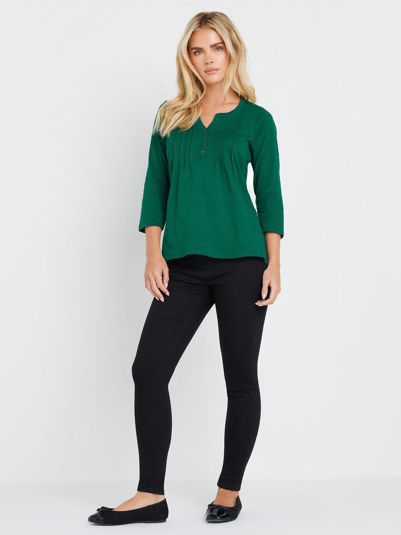 mco-petite-34-sleeve-henley-topback