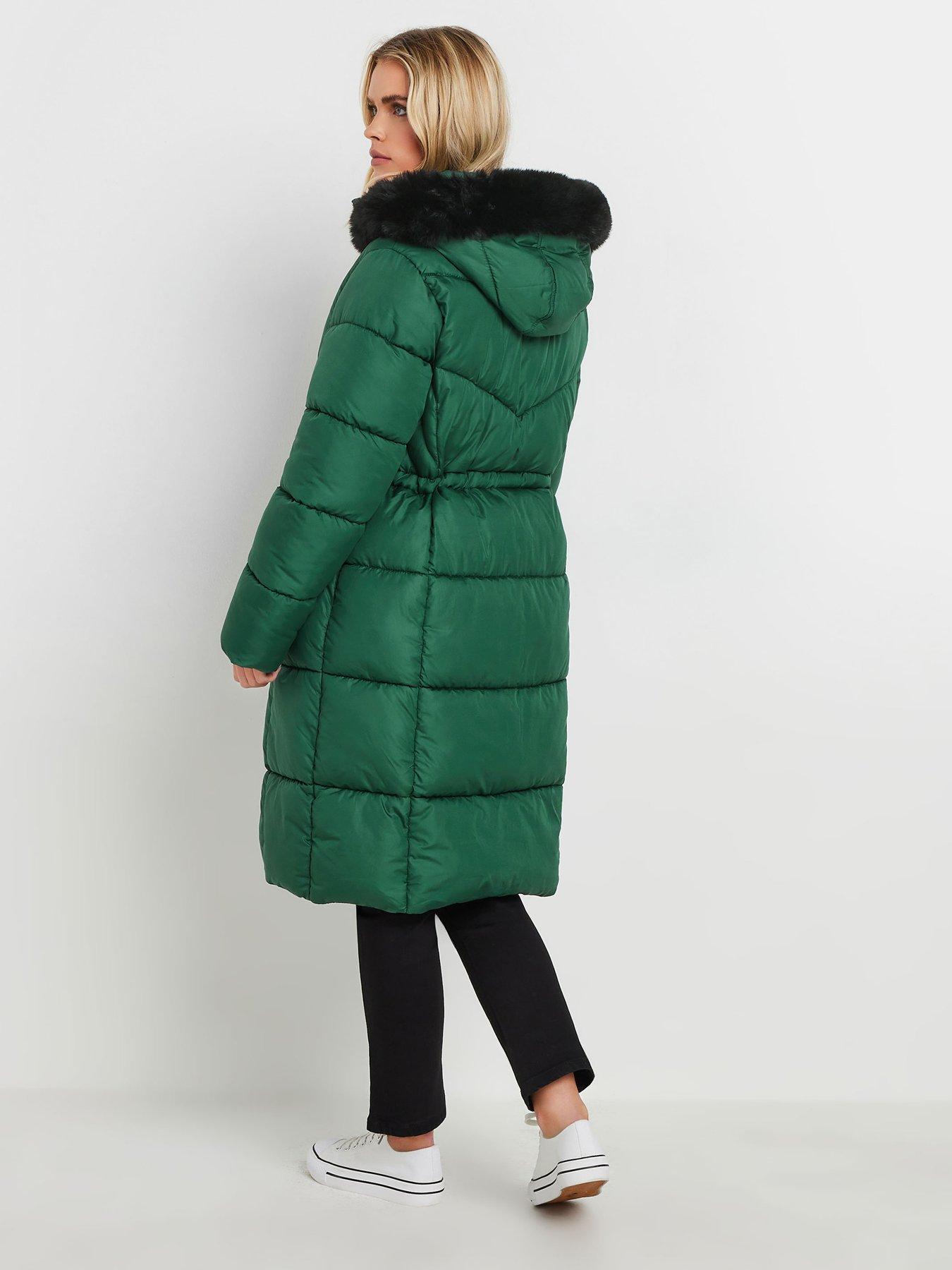 M Co Petite Quilted Fur Hooded Coat Very Ireland