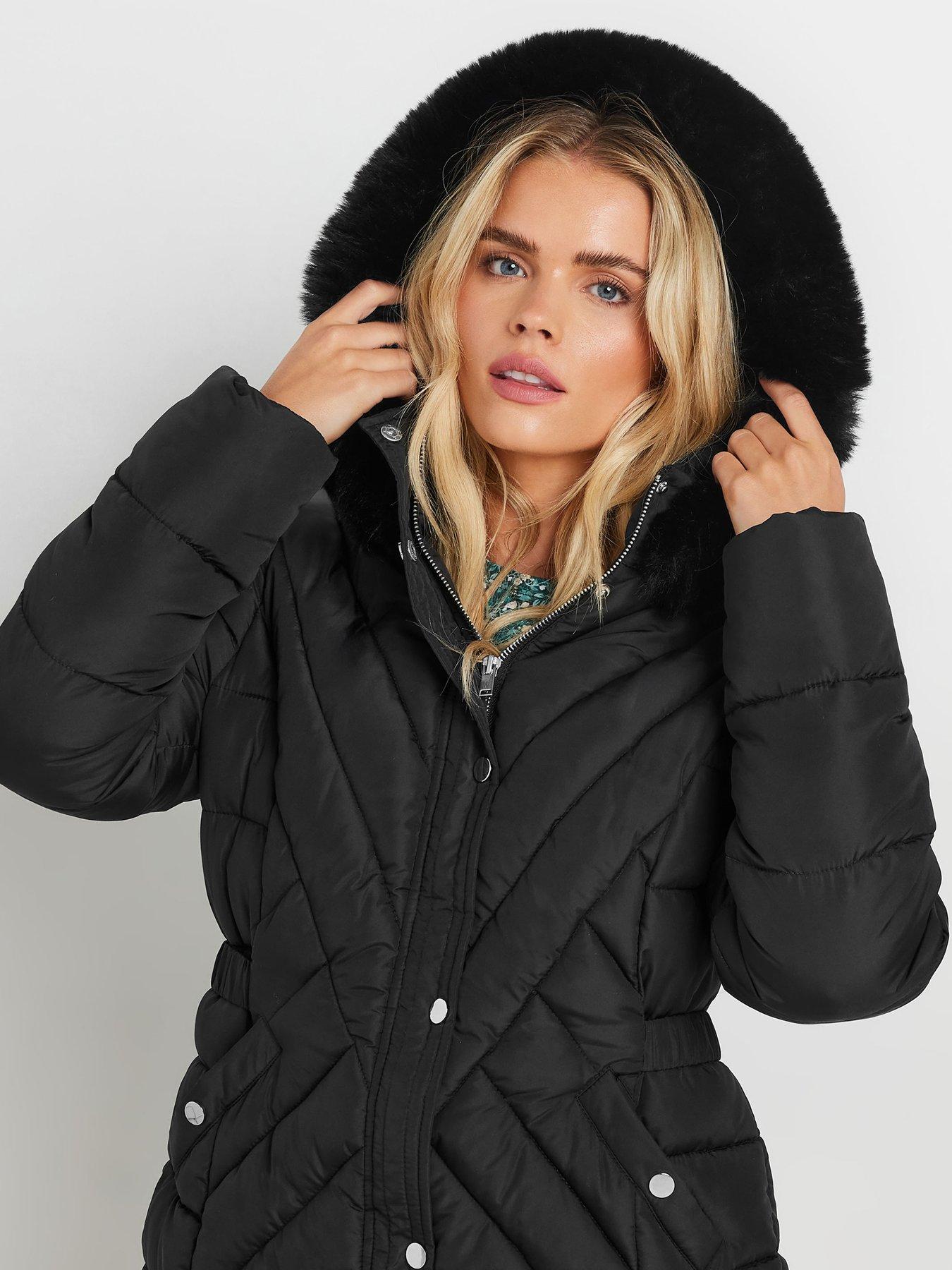 mco-petite-quilted-fur-hooded-coat-blackoutfit