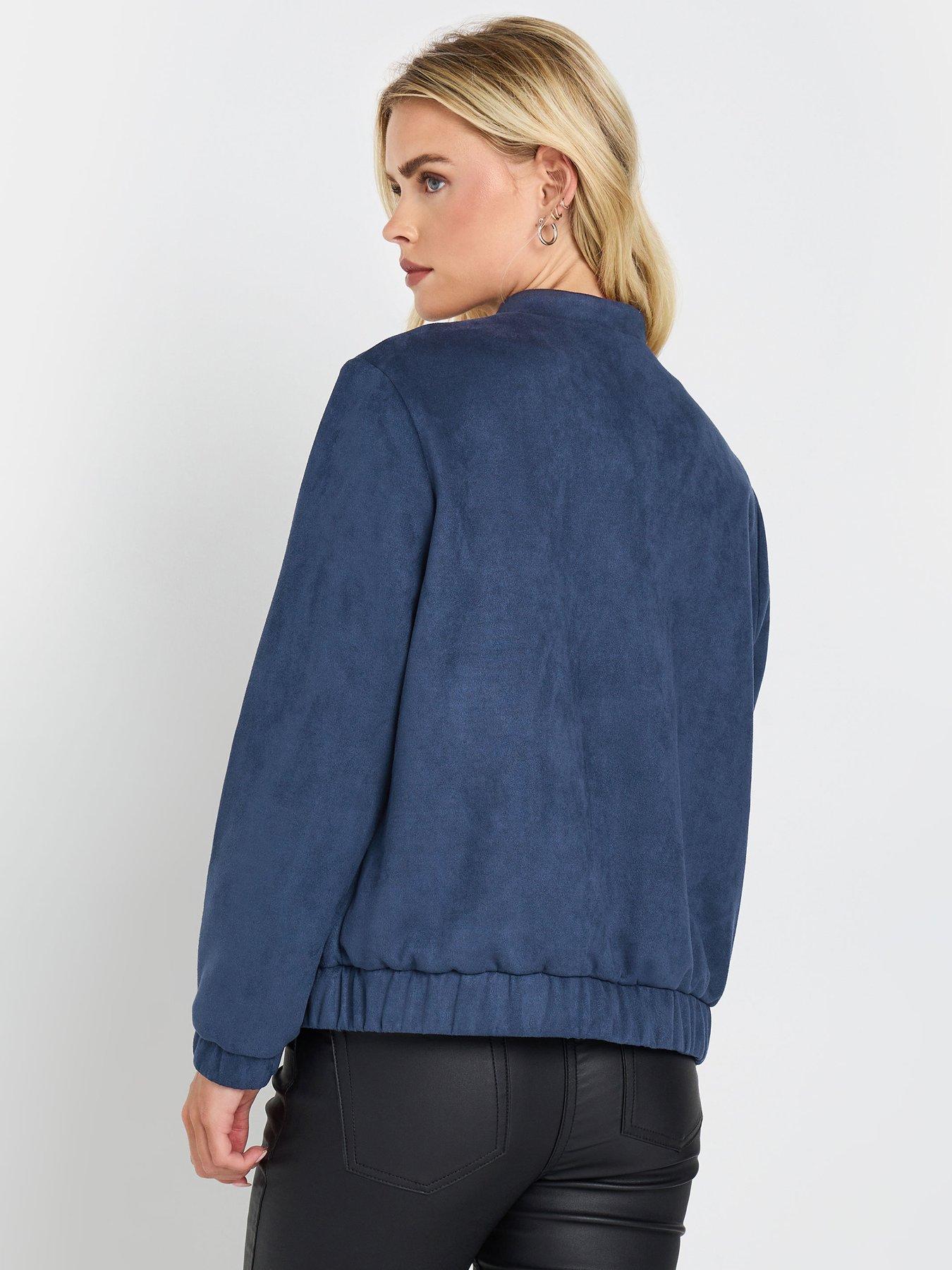 mco-petite-suede-bomber-jacketstillFront