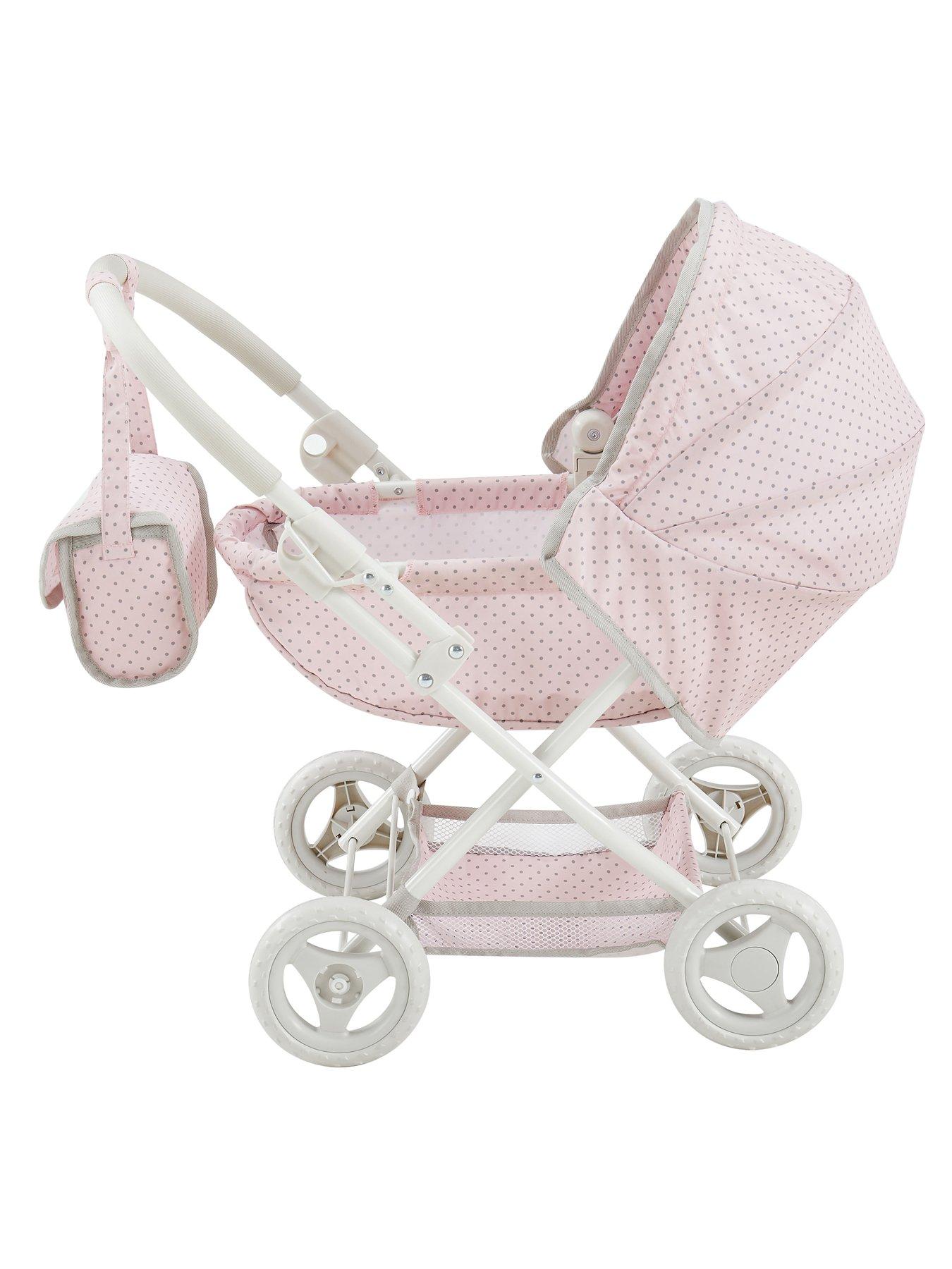 teamson-kids-olivias-little-world-princess-baby-doll-stroller-pink-greyoutfit