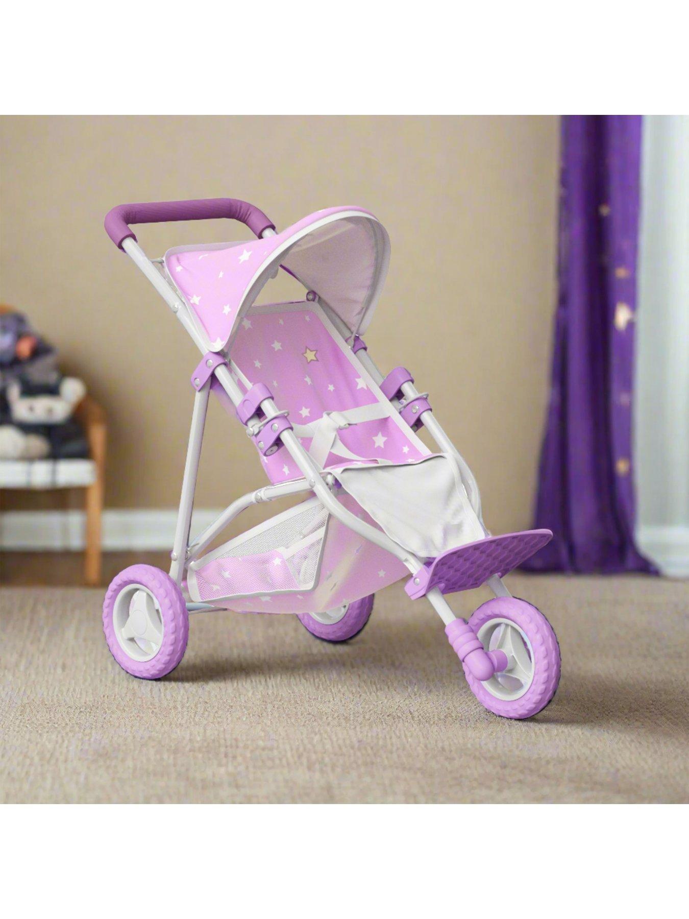 teamson-kids-olivias-little-world-baby-doll-jogging-stroller-purple-starsstillFront