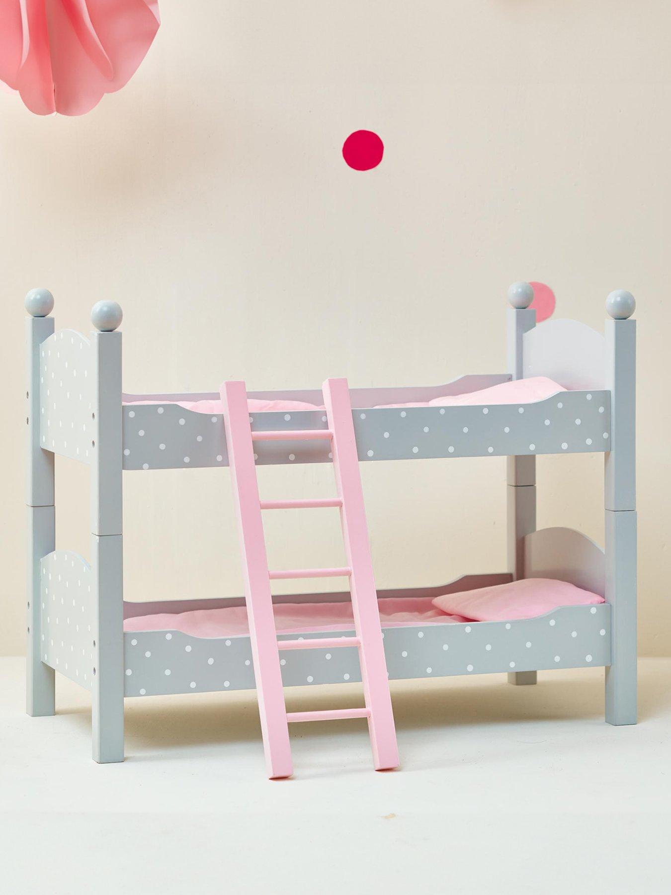 teamson-kids-olivias-little-world-dollsnbspdouble-bunk-bed-polka-dotsstillFront