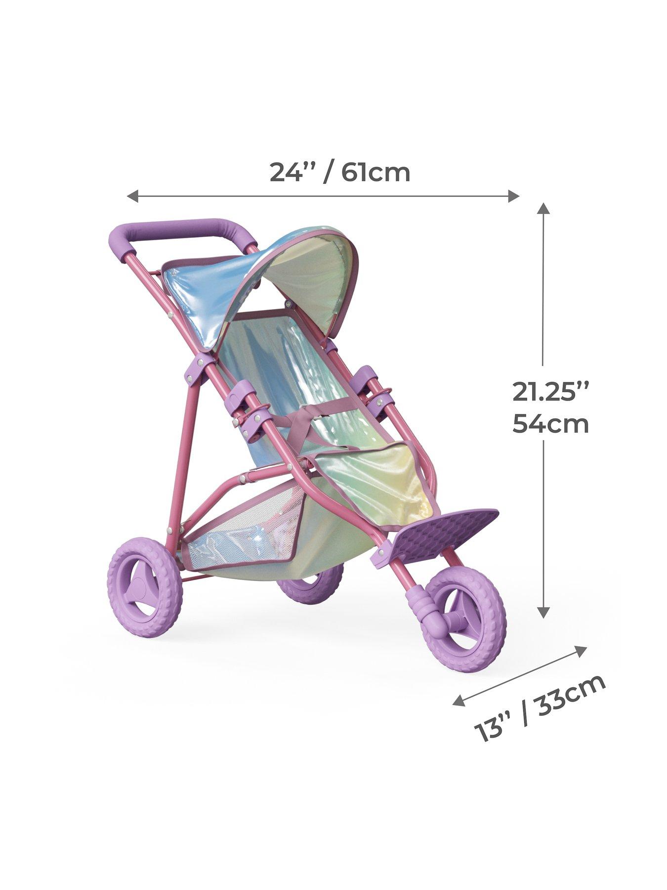 teamson-kids-olivias-little-world-magical-dreamland-baby-doll-jogging-stroller-iridescent-coloroutfit