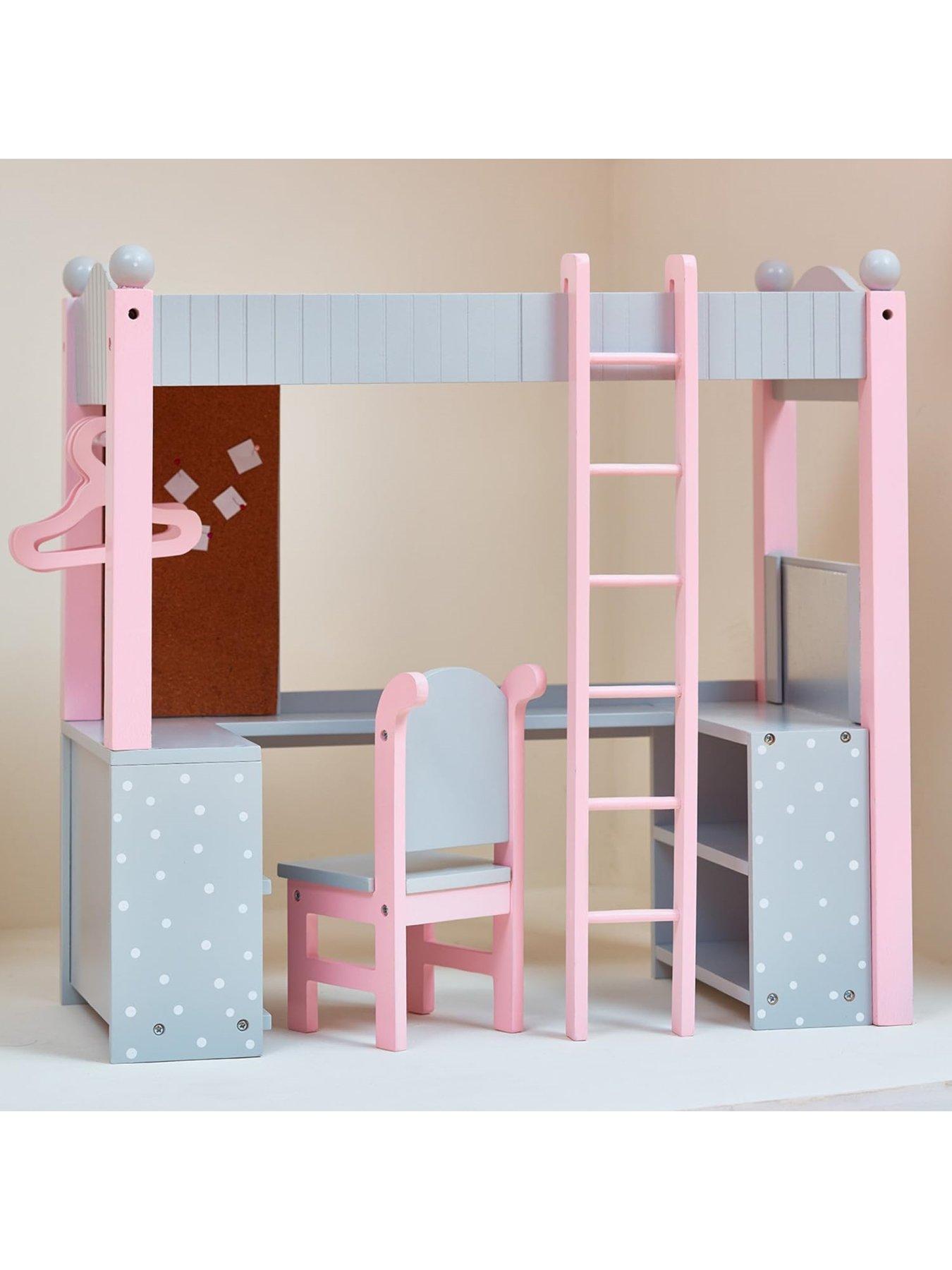 teamson-kids-olivias-little-world-polka-dots-princess-18-doll-college-dorm-double-bunk-desk-greyback