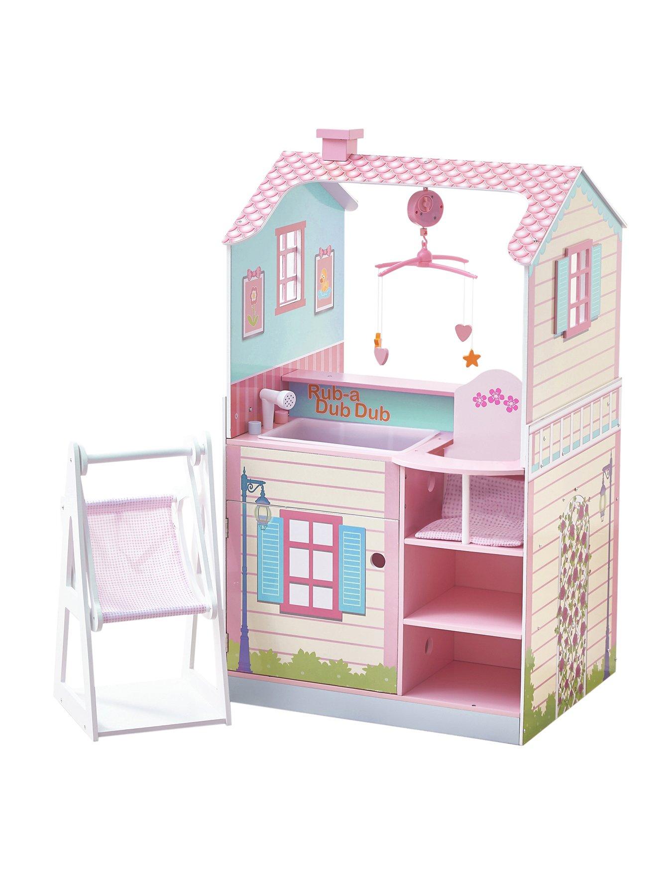 Teamson Kids Olivia s Little World All In One 16 18 inch Baby Doll Nursery Station pink blue Very Ireland