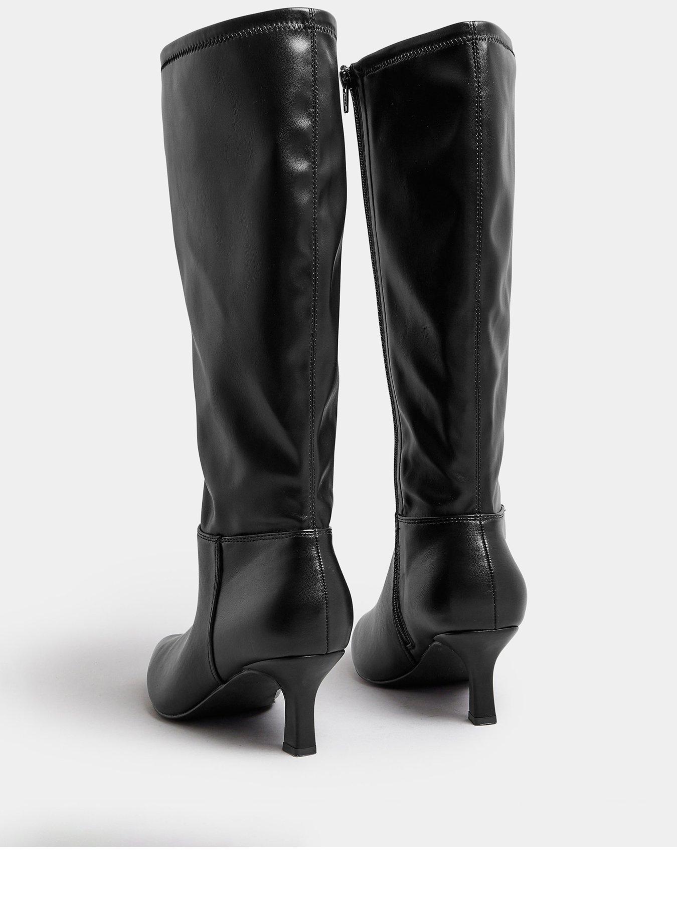 yours-extra-wide-fit-pu-pointed-toe-knee-high-boots-blackback