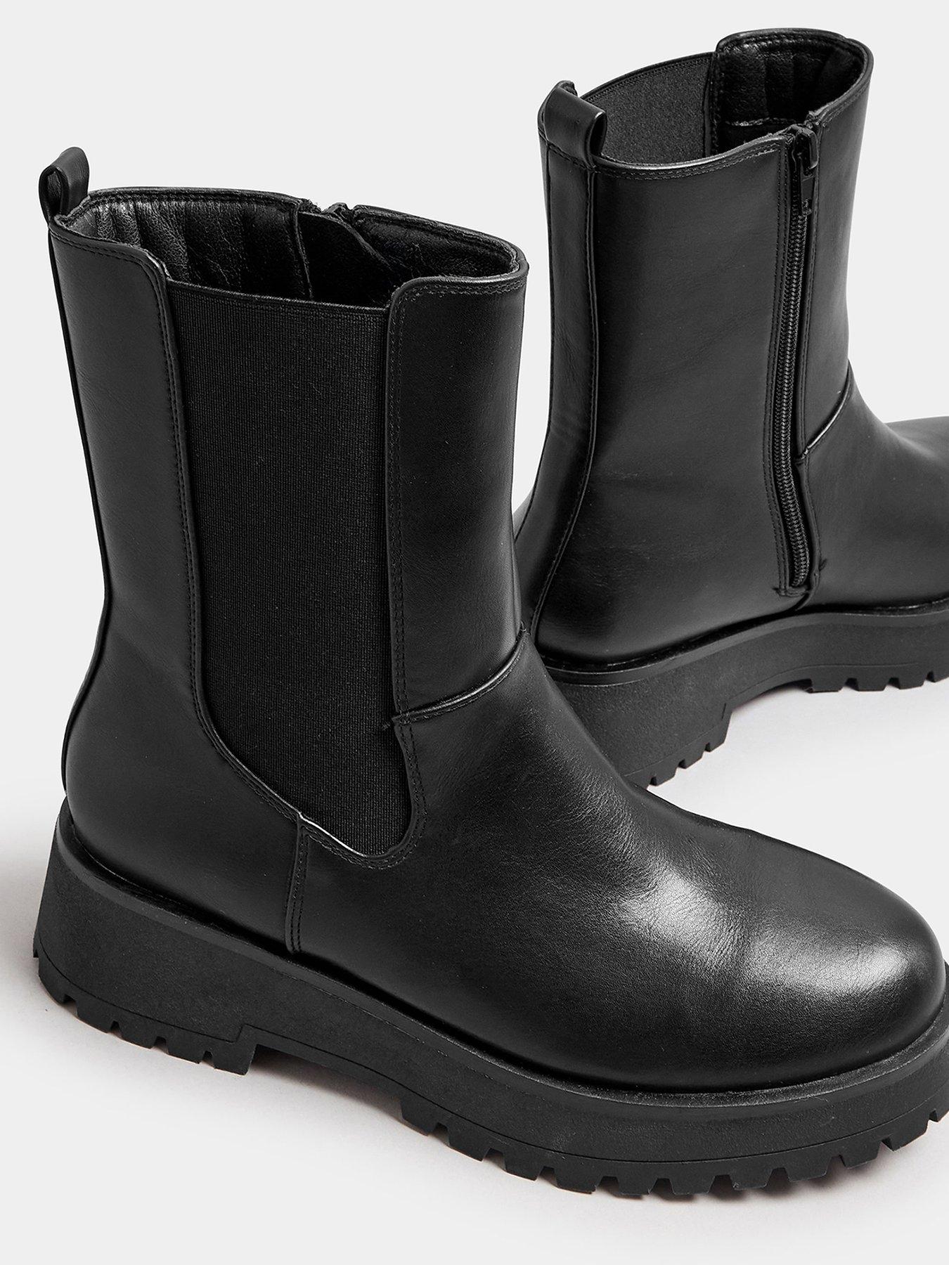 yours-wide-fit-chunky-wedge-chelsea-boot-blackoutfit