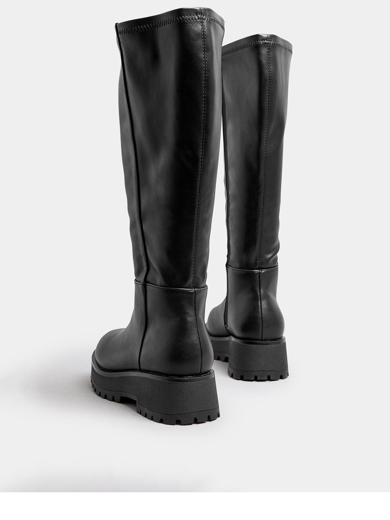 yours-wide-fit-wedge-knee-high-boot-blackback