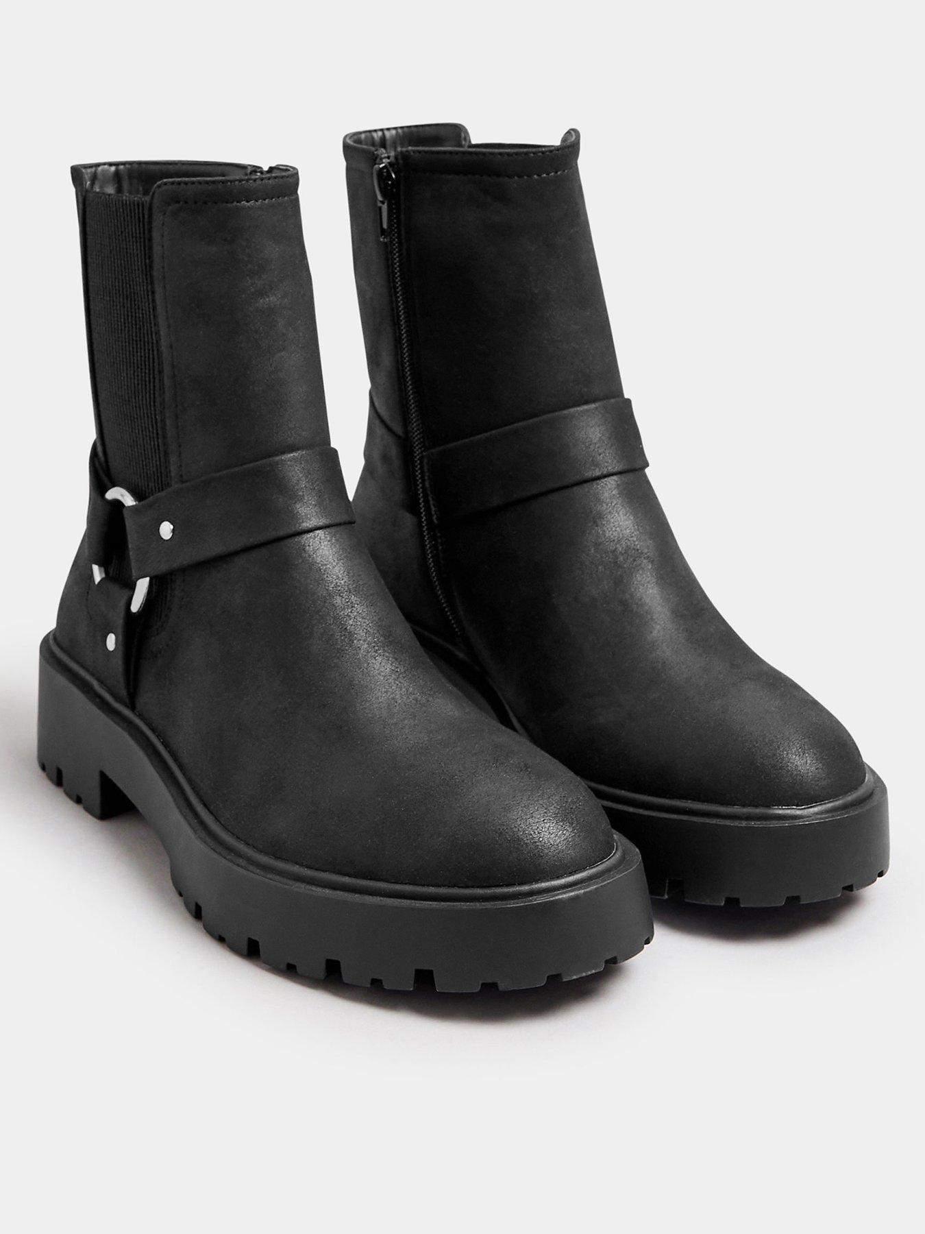 yours-wide-fit-chunky-biker-chelsea-boots-blackback