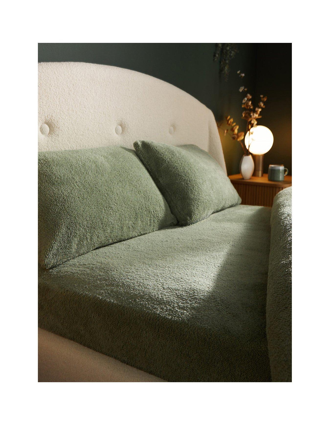 silentnight-teddy-fleece-fitted-sheet-sage-king