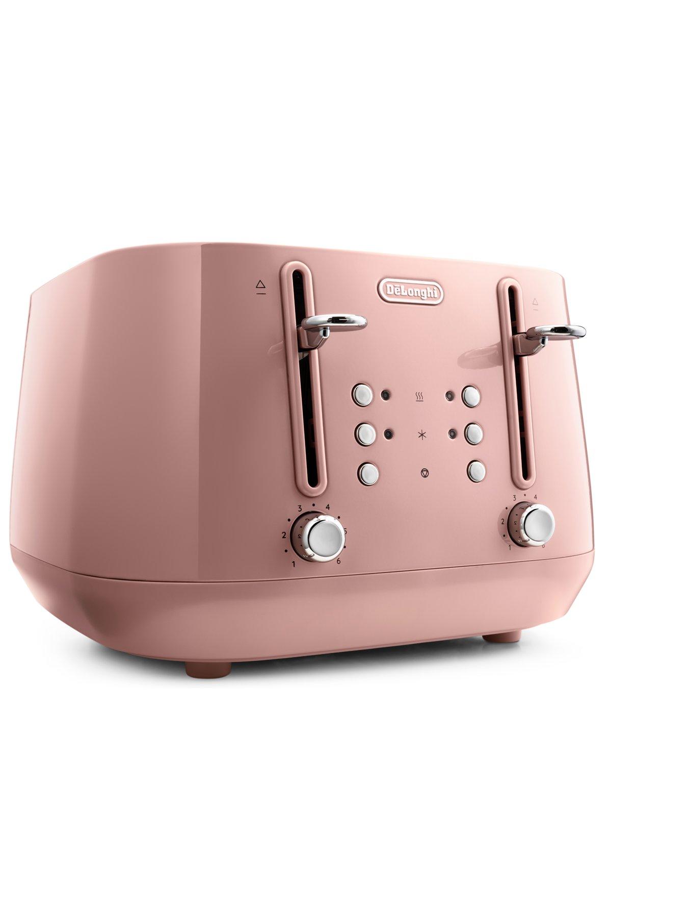 Image 2 of 8 of DeLonghi Eclettica 4-Slice&nbsp;Toaster - Pink