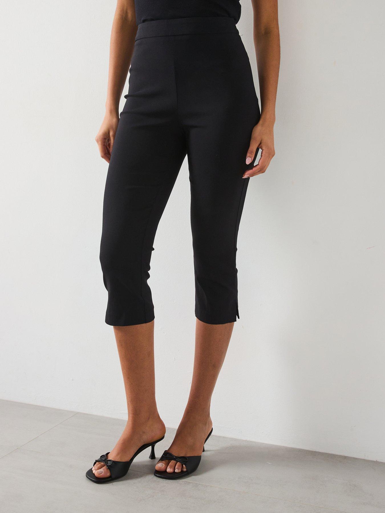 Image of V by Very Capri Trouser - Black