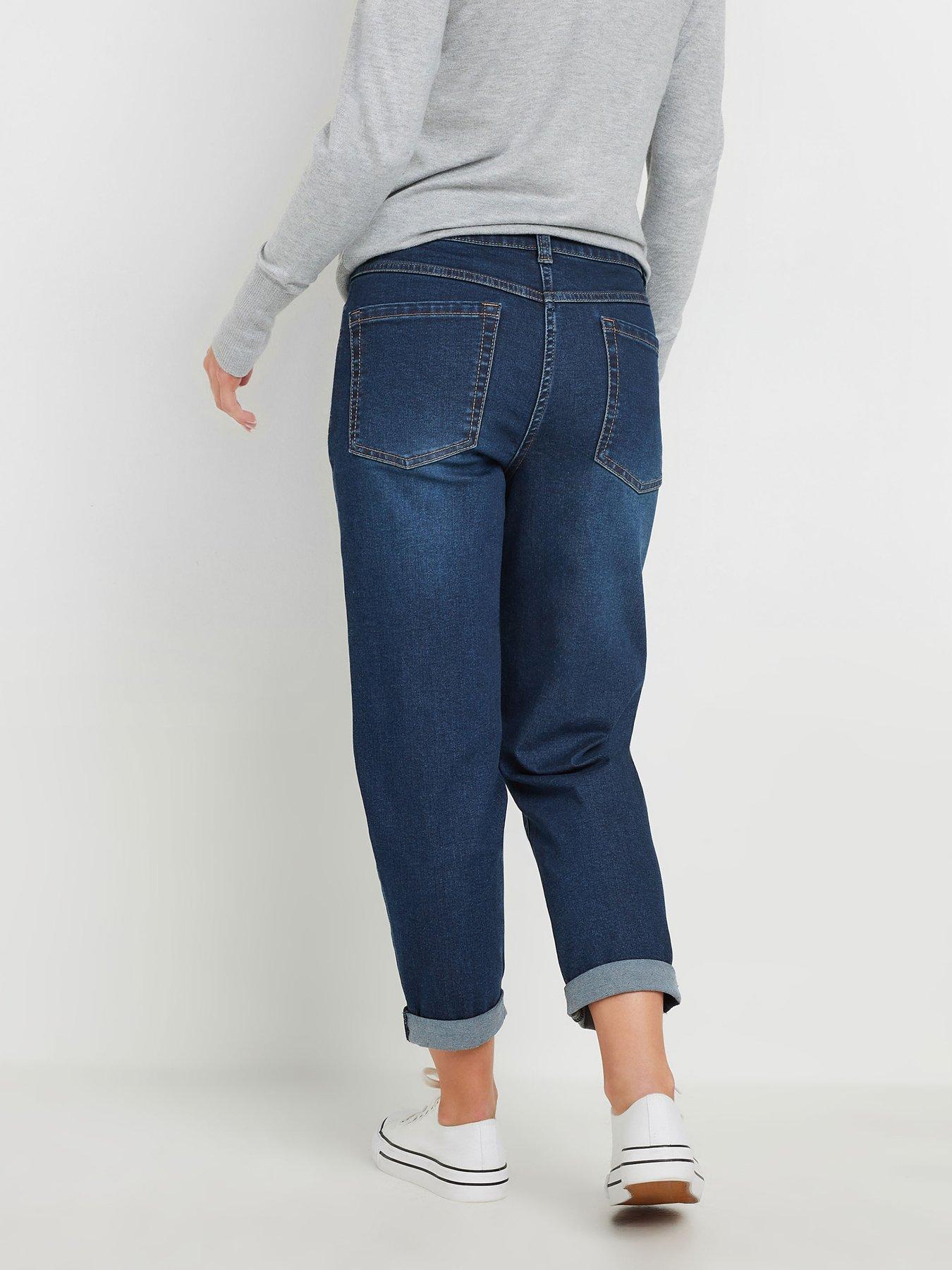 Image 2 of 4 of M&Co Petite Indigo Mom Jean - Blue