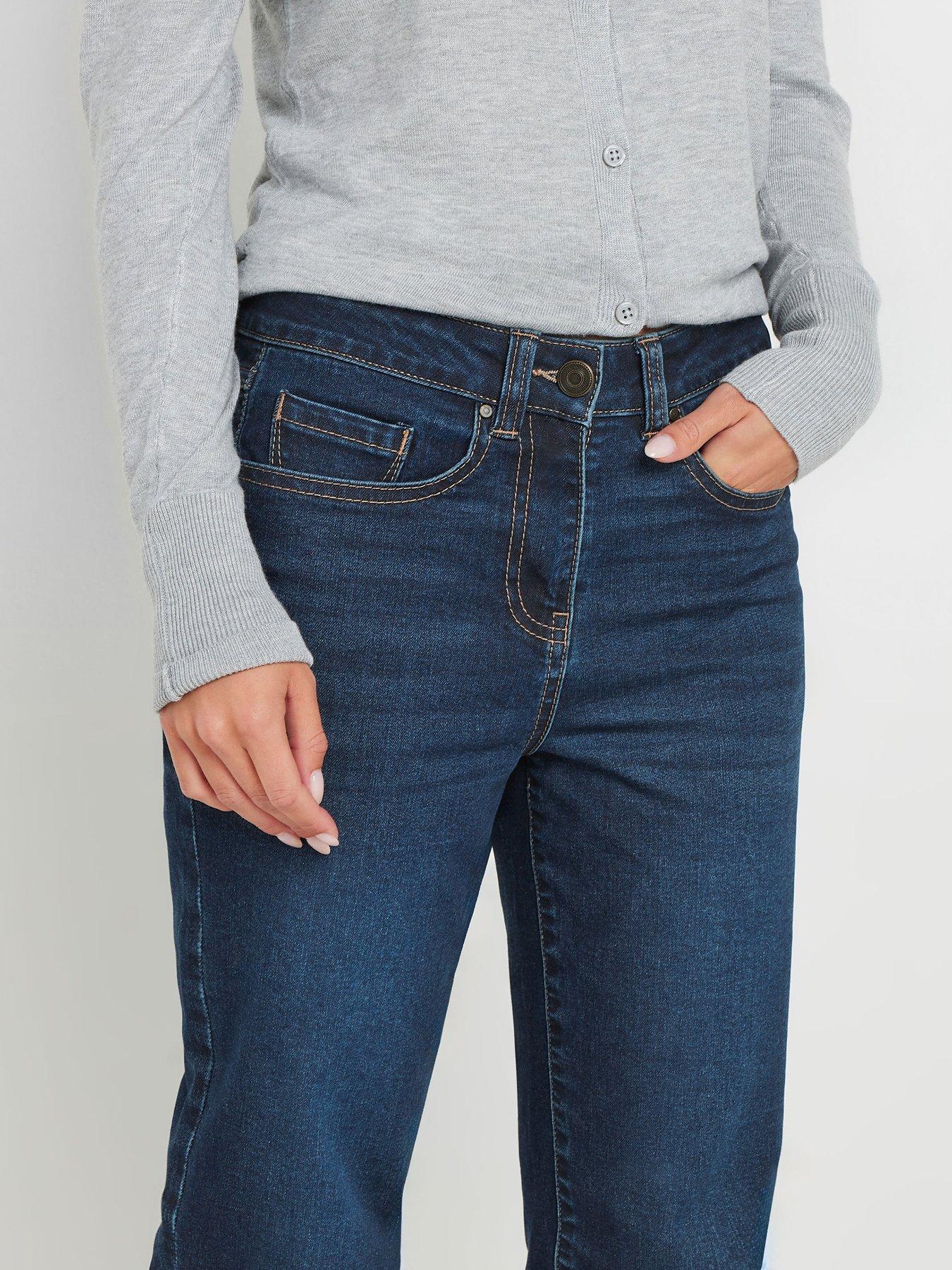 Image 4 of 4 of M&Co Petite Indigo Mom Jean - Blue