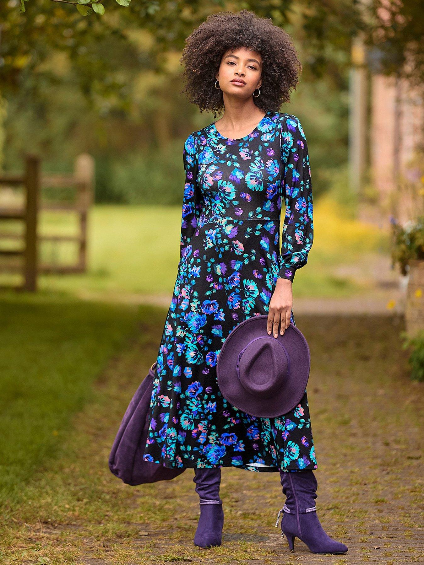 Joe Browns Melissa Jersey Dress -blue
