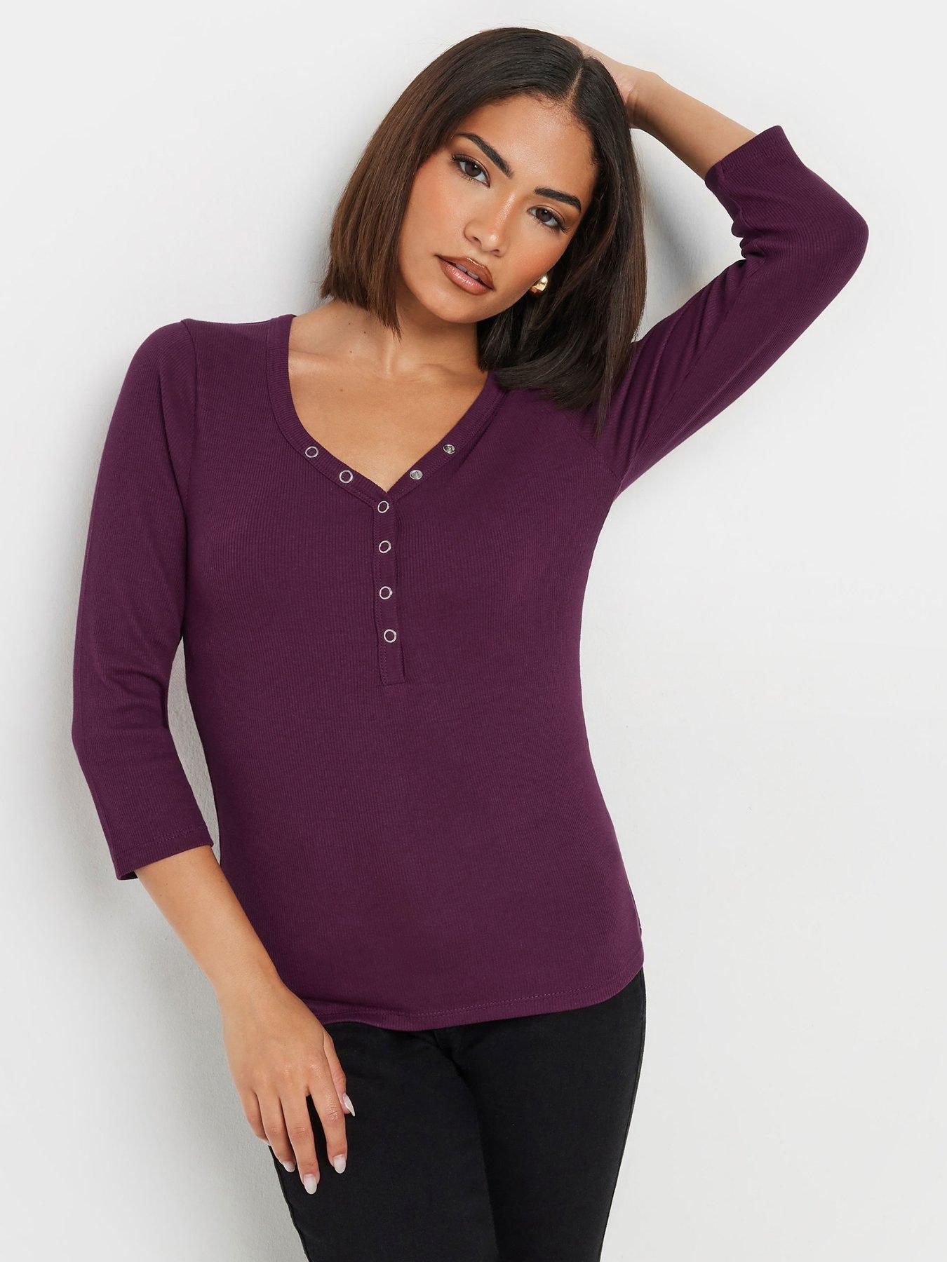 pixiegirl-petite-long-sleeve-henley-top-red