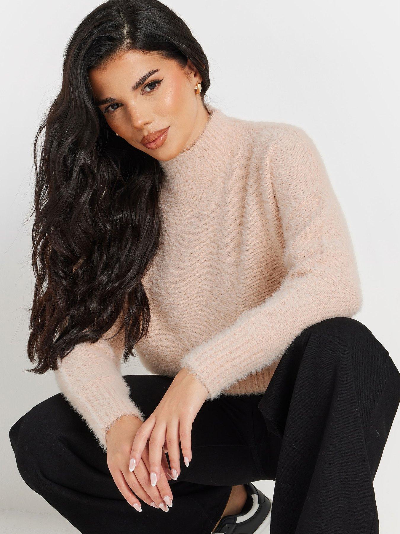 pixiegirl-petite-fluffy-crew-neck-jumperoutfit