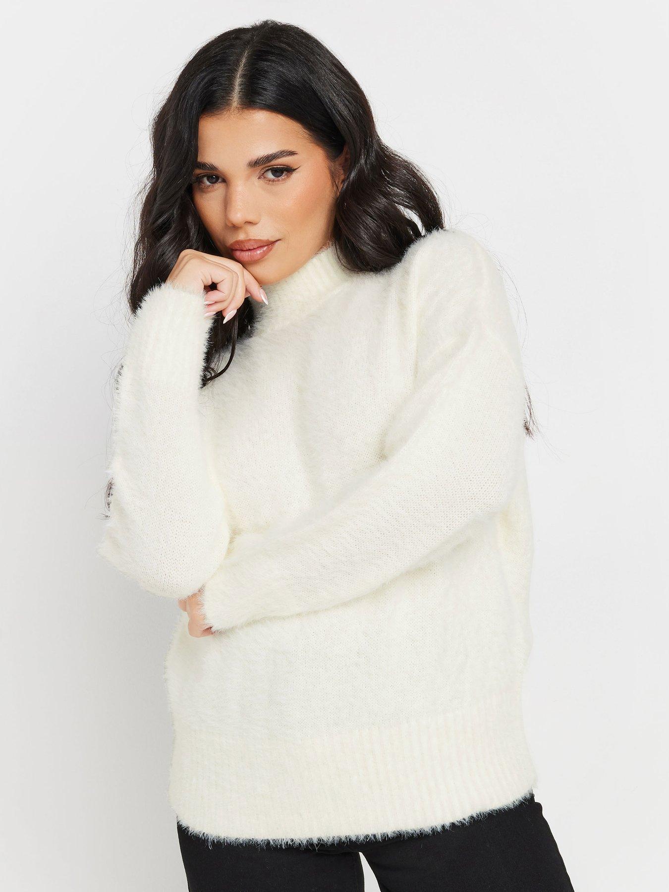 pixiegirl-petite-fluffy-crew-neck-jumper-ivory