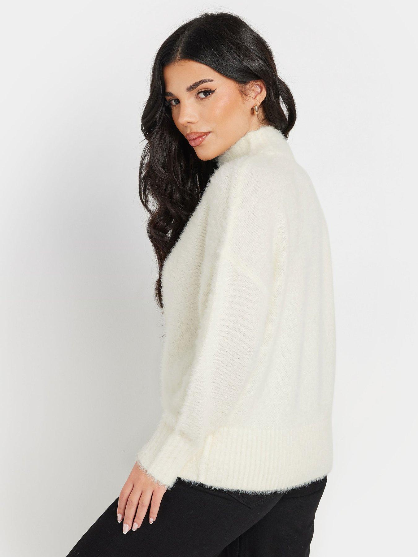 pixiegirl-petite-fluffy-crew-neck-jumper-ivorystillFront